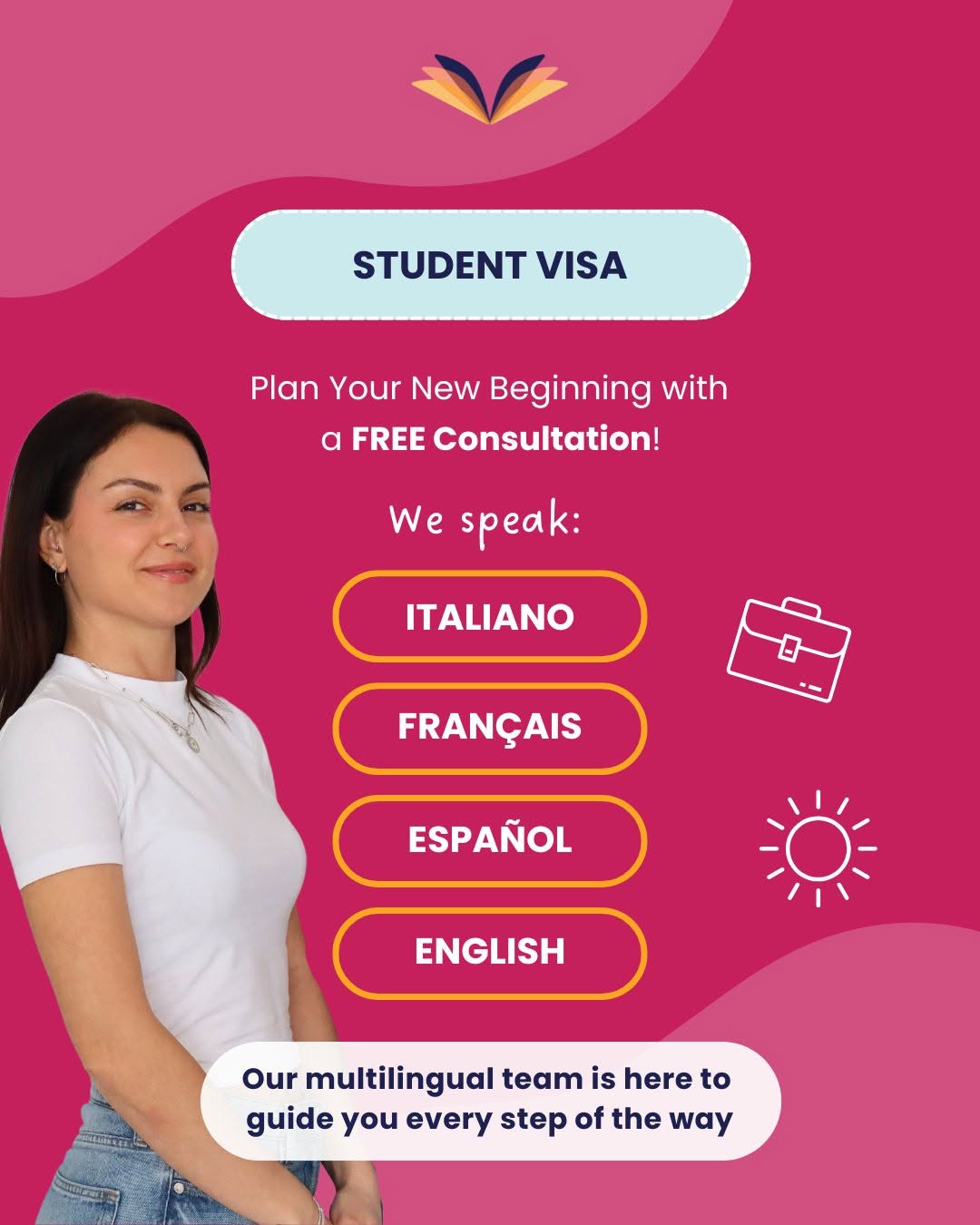 🎓 Thinking about applying for a Student Visa in Australia? 🇦🇺
Starting a new chapter in a different country can feel overwhelming, but you don't have to do it alone.
Our multilingual team can guide you through every step of the process, from choosing the right course to understanding your visa options and preparing your application.
🌍 We speak:
🇮🇹 Italian
🇫🇷 French
🇪🇸 Spanish
🇬🇧 English
✅ Free consultation
✅ Course selection assistance
✅ Student visa guidance
✅ Ongoing support throughout your journey
Ready to start your Australian adventure?
📩 Contact us today and book your FREE consultation.
#StudentVisaAustralia #StudyInAustralia #InternationalStudents #PerthAustralia #EducationAgent #AustraliaVisa #StudentLife #PointBreakAustralia