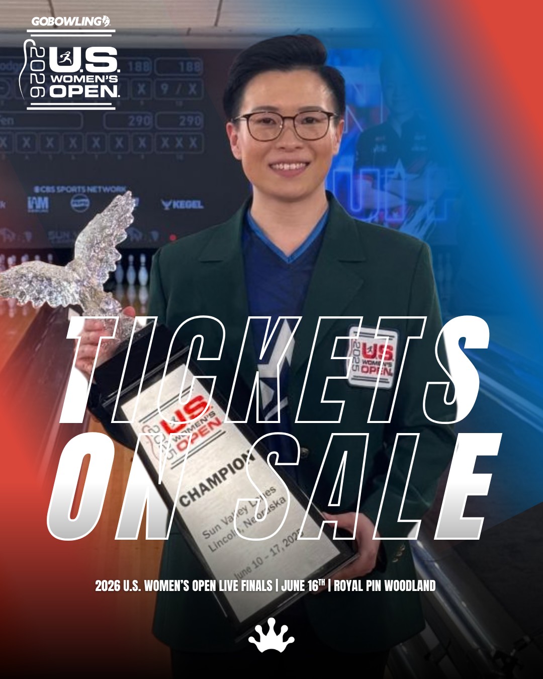 You still have time to get your tickets for the 2026 U.S. Women's Open Live Stepladder Finals!
Come watch history being made and see who wins the Green Jacket at Royal Pin Woodland on Tuesday, June 16th at 7PM!
Get your tickets before it's too late through the link in our bio!