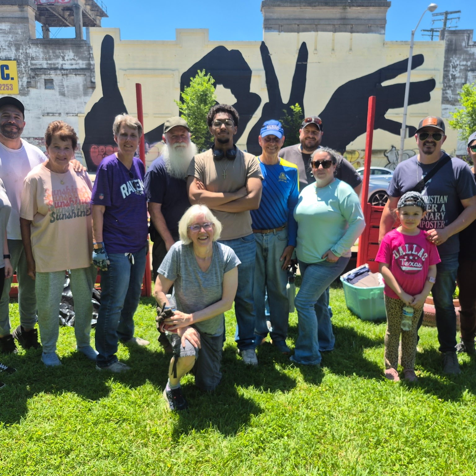 Wonderful day with Faith fellowship Church at the Haven of Hope community Garden.