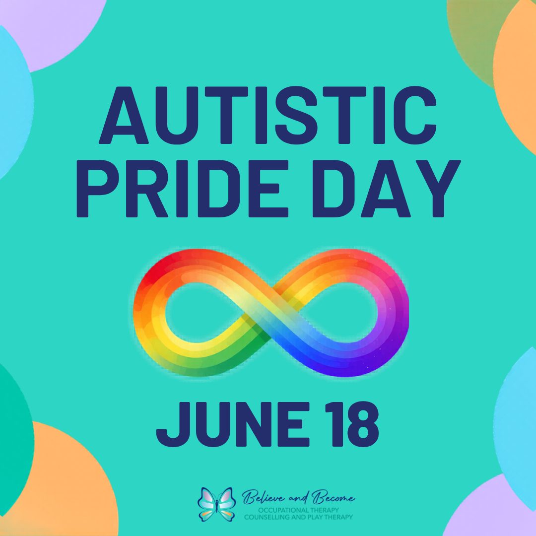 Autistic Pride Day is an annual celebration held on June 18th, that honours autistic identity, promotes neurodiversity, and encourages acceptance!
For more information regarding Autistic Pride Day, follow the link below:
https://autisticprideday.org/