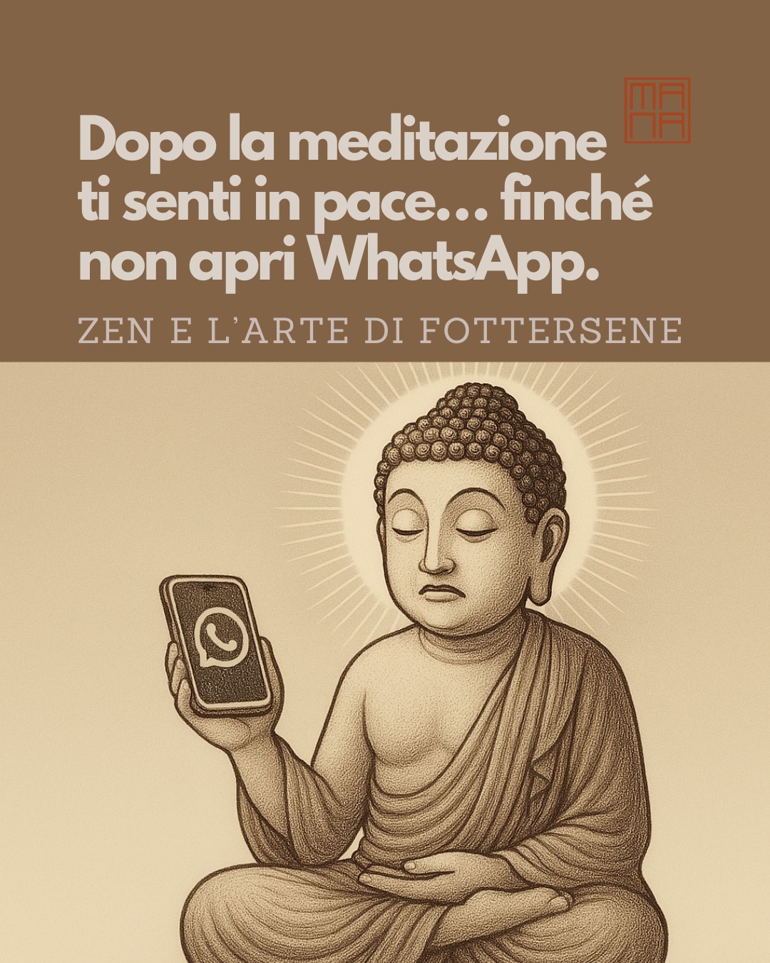 20 minuti in silenzio.
Respiro profondo. Presenza. Connessione.
Sei quasi commosso/a.
Poi apri WhatsApp.
Tre messaggi passivo-aggressivi, una richiesta urgente, e il gruppo “famiglia” che ti manda il buongiorno con un fiore glitterato.
E lì, in un attimo, il tuo campo vibrazionale si contrae.
L’illuminazione fa ciao con la manina.
E tu torni a chiederti perché, tra tutte le app, hai scelto proprio quella.
✨ Anche tu hai mai vissuto un’illuminazione che si è sciolta appena arrivata una notifica?
Io non prometto pace interiore o tisane illuminanti, ma accompagno chi sente il bisogno di cercare davvero anche quando fa ridere, anche quando fa male.
Dai un’occhiata ai percorsi che propongo: forse c’è qualcosa che parla anche a te.
Link in bio o www.filippomanassero.it
🙏🌸