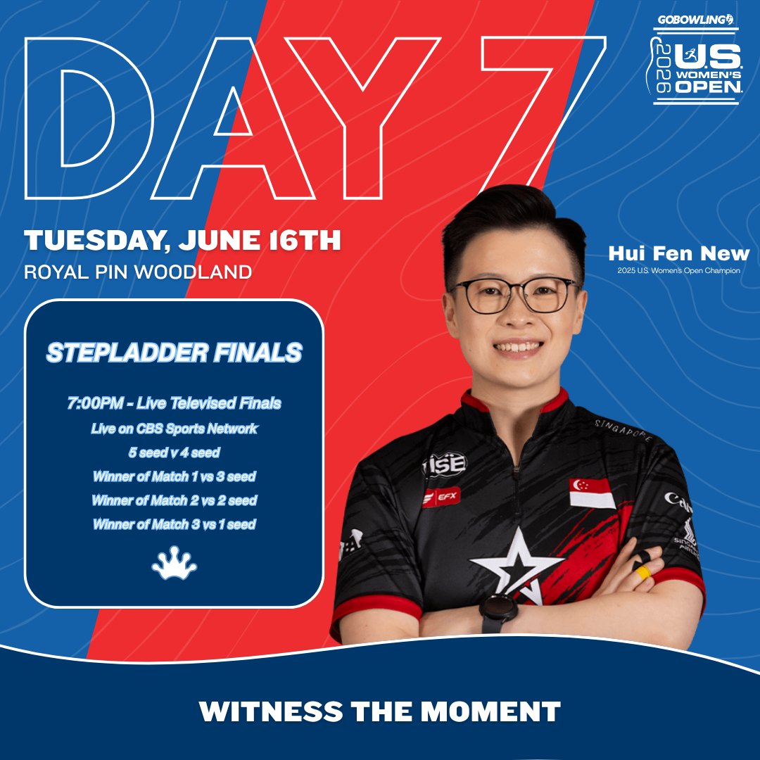 Today we crown another U.S. Women's Open Champion!
Make sure to tune in live for the 2026 U.S. Women's Open Live Stepladder Finals on CBS Sports Network at 7PM!