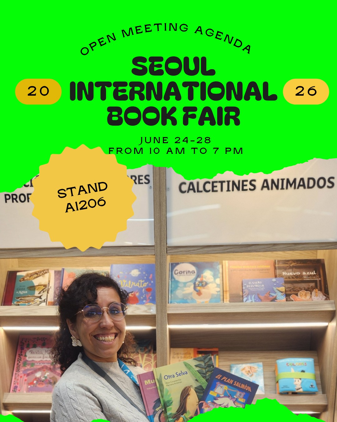 📚 Attention publishers, literary agents, illustrators, and book professionals!
This is our first time attending the Seoul International Book Fair, and we would love to meet you.
Discover our innovative catalogue of picture books, featuring non-conventional illustration techniques such as clay illustration, felt art, collage, and miniature photography.
We are open to:
• Buying, selling, and exchanging rights
• Co-editions and international partnerships
• Portfolio reviews for illustrators and artists
Interested in meeting with us? Send us a direct message to check our available meeting slots.
📍 Visit us at Stand A1206 – PROCHILE
📅 June 24–28, 2026
🕙 10:00 AM – 7:00 PM
See you in Seoul!
#SIBF2026 #SeoulBookFair #ChildrensBooks #PictureBooks #PublishingRights #Illustration #calcetinesanimados
@sibf_official @prochile_kr