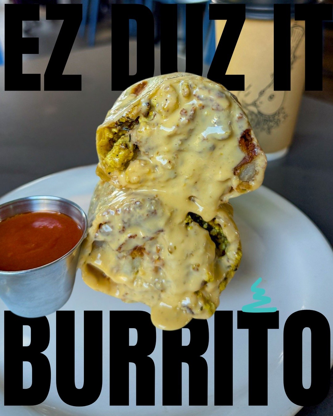 🌯 The EZ DUZ IT BURRITO🌯
Happening this Saturday (6/20) for nami breakfast!
House-made walnut chorizo with golden potatoes and organic scramble with creamy eazy cheese inside and out and a side of spicy namibertoes salsa.
🌯
Breakfast is happening Monday-Saturday 7am-10:30am. Select burritos available till 2pm and on @ubereats
🌯
#alwaysvegan
#phxvegan #phoenixvegan #phoenixeats