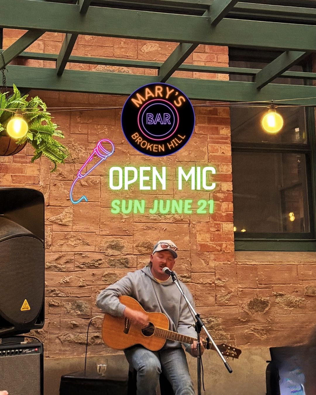 Last month’s Open Mic at @marysbar.bh reminded me exactly why I love these afternoons.
Along with what's becoming a strong group of loyal regulars we were treated to a mystery performer, a local stockman who reckoned this was his first performance for humans (rather than cattle). He floored us with country originals, pausing only to take a call from his stock agent.
If you've been thinking about having a go, this is your sign.
🎤 OPEN MIC
📅 Sunday 21st
🕑 2PM
📍 Mary’s Bar, Broken Hill
💸 Free entry
One quick note: this will be the last Open Mic on the third weekend of the month. From next month we'll be moving to the last weekend of the month to avoid a clash with the fantastic @reddirtfilmclub screenings.
Come along, bring a friend, bring your art or craft project, enjoy a Sunday cocktail and cheese platter!