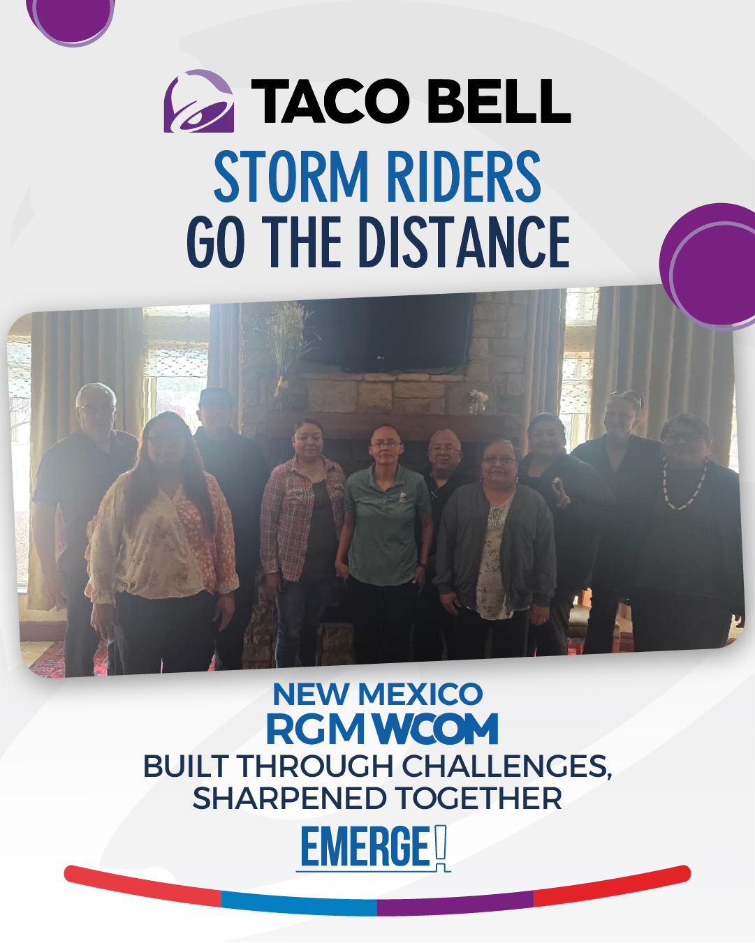 When leaders who are hungry to grow come together, the impact lasts far beyond the meeting itself.
The New Mexico RGM WCOM created space for real conversations, shared experiences, and continued development between leaders committed to building stronger teams and stronger operations.
At Emerge we’re building storm riders: people willing to lean into challenges, keep learning, and rise through whatever comes next.
Because growth is never accidental.
It’s intentional.
www.emergeinc.net/join-us
#Leadership #LeadershipDevelopment #GrowthMindset #LeaderLife #TeamDevelopment #CompanyCulture #ProfessionalGrowth #LeadershipJourney #PeopleDevelopment #FutureLeaders #CareerGrowth #MotivationMonday #LeadershipGoals #WorkplaceCulture #Teamwork #LearnAndGrow #StormRiders #EmergeInc #HiringLeaders #JoinOurTeam