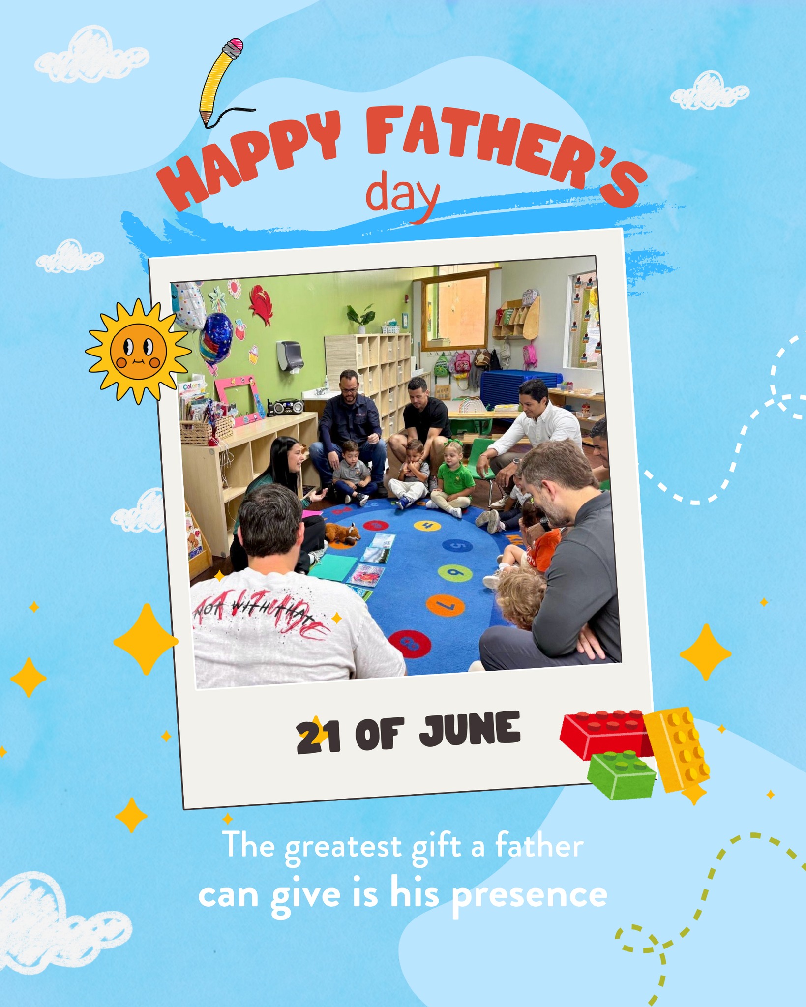 The greatest gift a father can give is his presence. 🧡
And these dads? They showed up, all the way to the floor.
Happy Father's Day from our ilnido family to yours. We celebrate every dad who makes time, shows up, and chooses to be part of the journey. 🌟
.
.
.
#HappyFathersDay #ilnidomontessori #MontessoriMiami #MiamiDads #MiamiFamily #MiamiKids #FathersDay2026 #MontessoriLife #DadLife #FamilyFirst #PresentFather