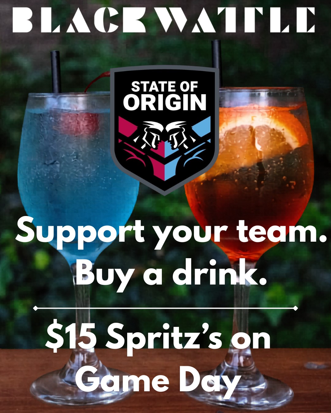 Choose your state, choose your drink! 🔵🆚🔴
We've got the game day sorted. $15 Spritzes! Whether you're a Blue or a Maroons fan, grab your crew, support your team, and enjoy the ride with us. Spritz paddles avaliable. Buy 3 and the 4th free
Come down to Blackwattle to cheer on your team. Tag the mates
#brewery #sydneybrewery #beer #alexandria #breweryalexandria #breweryaustralia #independentbrewer #localbrewery #pub #alexandriapub #sydney #sydnepub #sydneybeer #beer #localbeer #livemusicsydney #livemusic #stateoforigin #nrl #bluesvsmaroons #gametime
3w