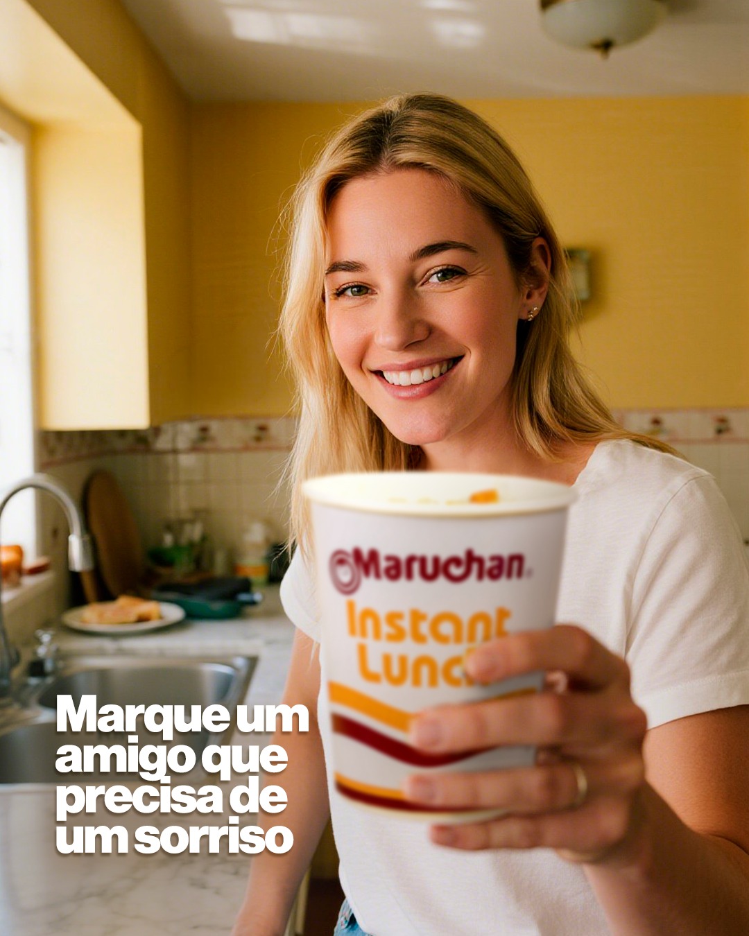 O Instant Lunch é aquele carinho instantâneo que cabe em qualquer rotina. Se a semana do seu amigo está no modo "hard", dê um "power-up" no dia dele com esse lembrete. ✅
Quem é a pessoa que merece esse carinho em formato de copinho hoje? Marque ela aqui nos comentários! 👇
#MaruchanBrasil #InstantLunch #PraticidadeNaCozinha #SaborAutentico