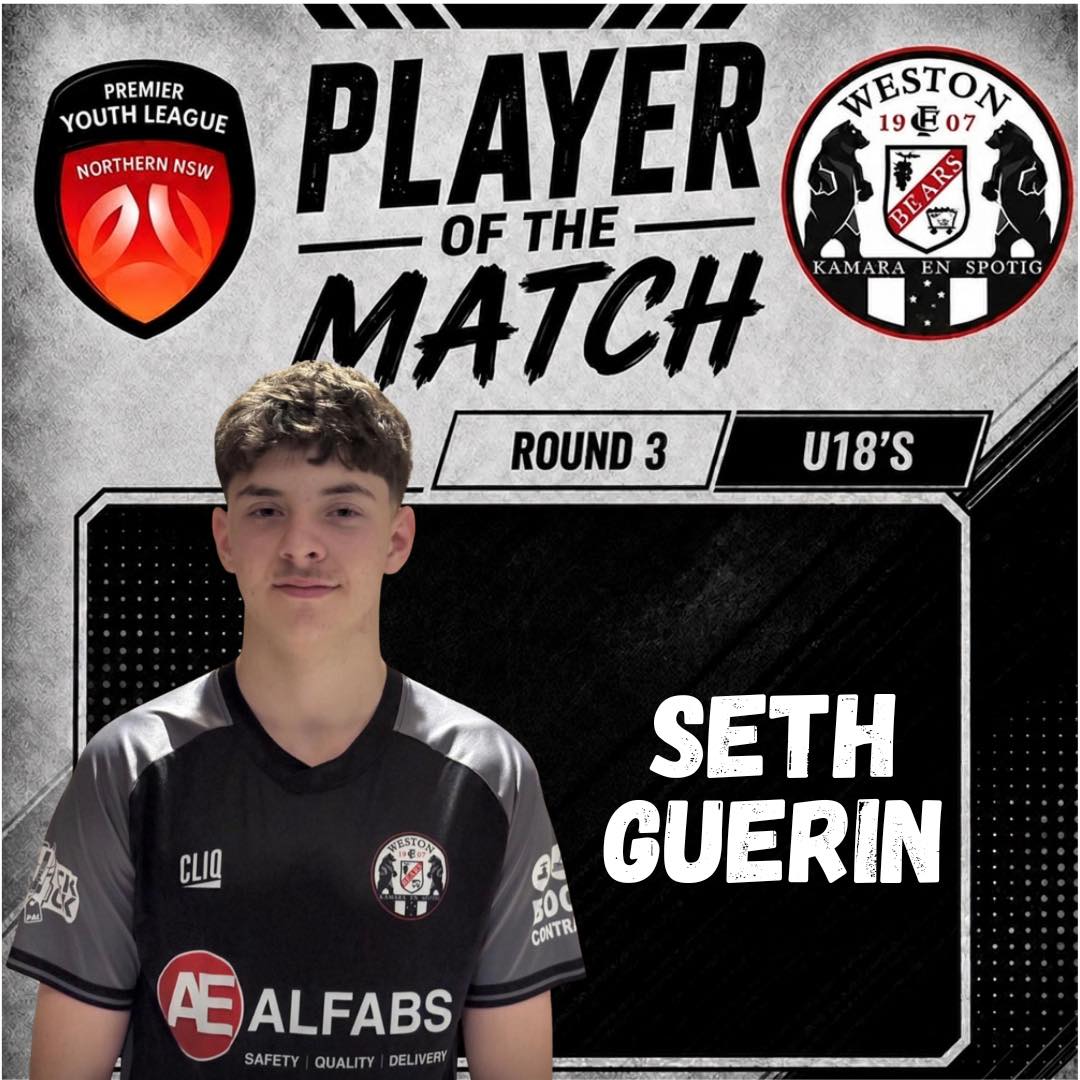 Congratulations to our Round 3 YPL Player of the Match recipients! 🐻⚽️
#COYB
Hunter City Motor Group Weston Workers Club Debra Ford Alfabs Group of Companies #TrickGroup