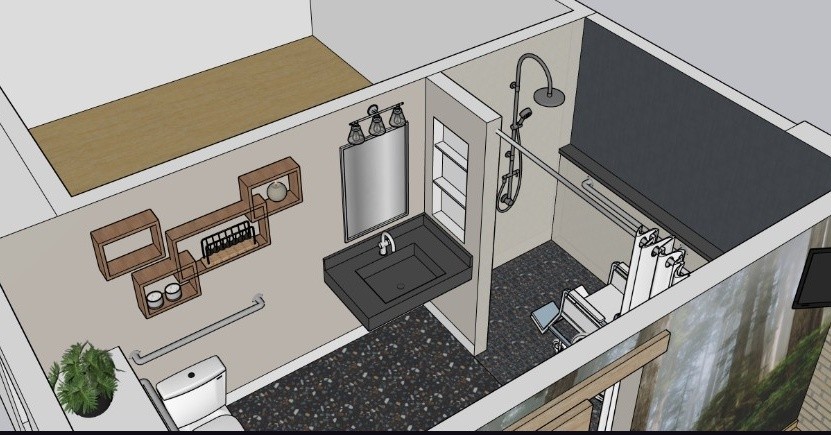 Attention to detail and knowing spatial requirements is key for remodels, especially if you're planning for current or future wheelchair accessibility.
I am fortunate enough to help a client who is dealing with an ALS diagnosis like my own Dad dealt with. I am able to apply what I had learned from doing a bathroom remodel for him and apply it to help this wonderful family make the best use of space so he can live his life as comfortably and independently as possible..
#als #livingwithals #aginginplace #adadesign #homeremodeling #cledesigner #interiordesign #bathroomremodeling