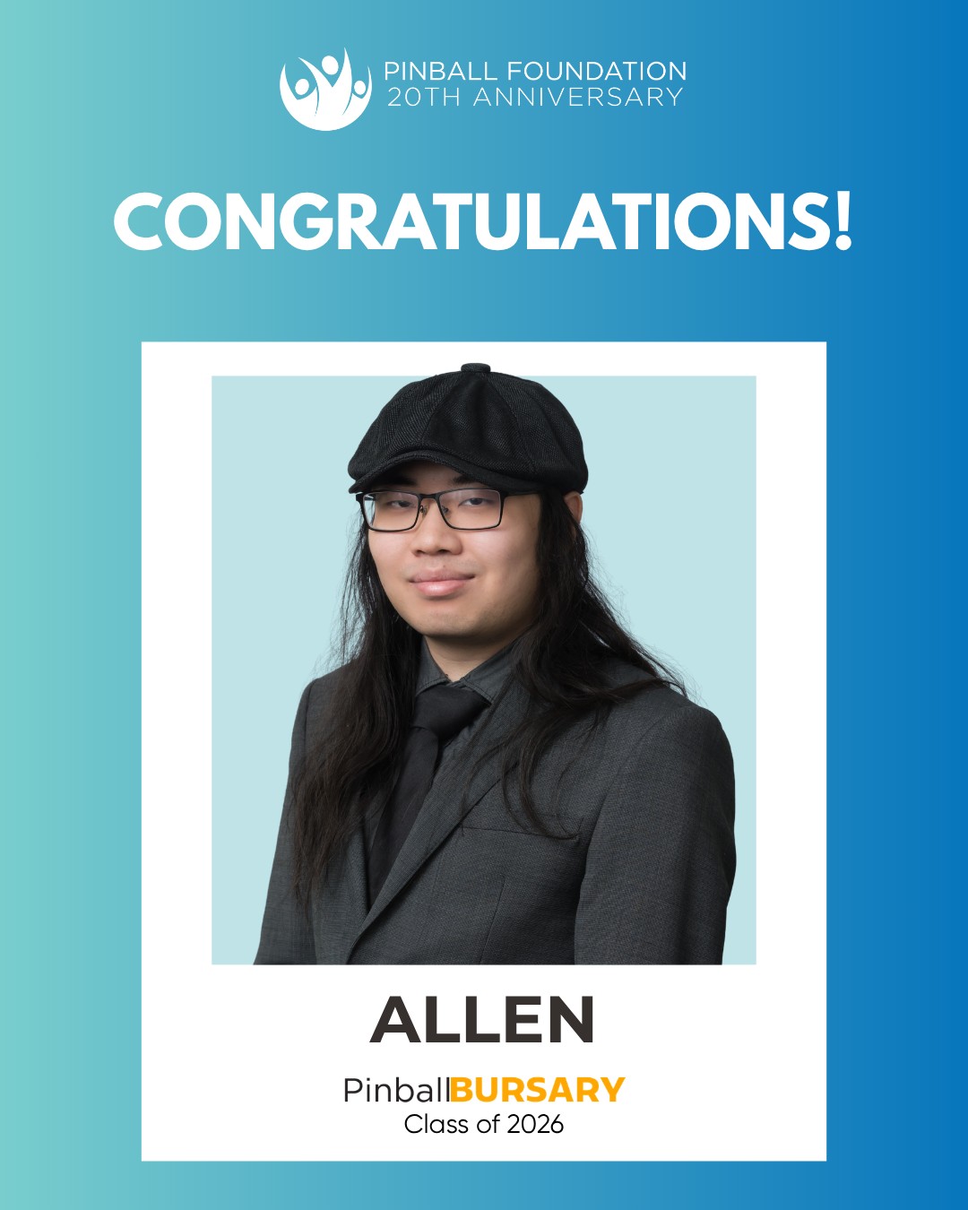 “Because I live on my own, the Pinball Foundation was really the only support system I had. The Foundation never gave up on me.“
Meet Allen Chen, a graduate of the University of Toronto's Sociology program and a member of our PinballBURSARY Class of 2026.
Through his determination, hard work, and commitment to his education, Allen has reached an important milestone in his academic journey. We are incredibly proud of Allen and all that he has achieved. As he embarks on his next chapter, we wish him all the best in his future endeavors. 💙
Read more about Allen's journey by exploring our blog. Link in bio!