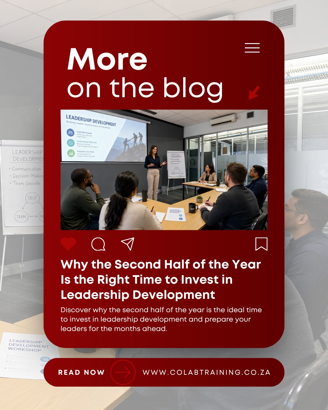 Strong leadership can shape the way a team communicates, adapts, and performs.
As businesses move into the second half of the year, now is the perfect time to invest in the people guiding teams forward.
Our latest blog explores how leadership development can help managers and emerging leaders build confidence, navigate change, support their teams, and prepare for the demands of the months ahead.
Read the full blog on our website.
🔗 IN BIO
#LeadershipDevelopment #CorporateTraining #ProfessionalDevelopment #WorkplaceLearning #BusinessGrowth #CapeTownBusiness #LeadershipSkills