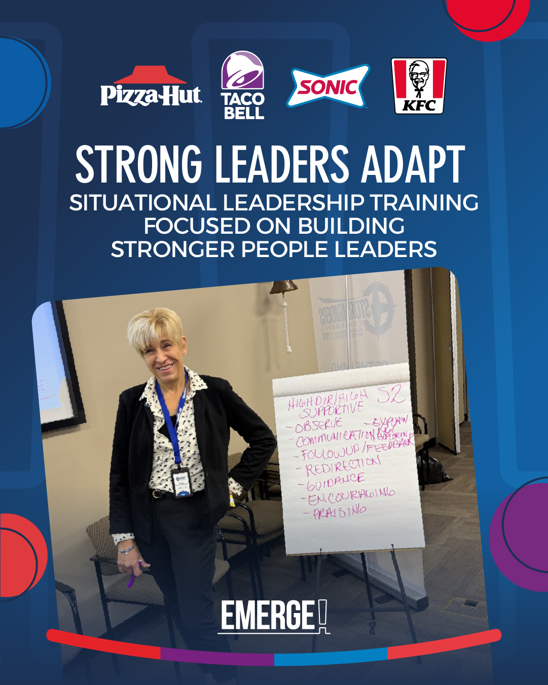 Leadership looks different in every moment.
Sometimes people need direction.
Sometimes they need support.
Sometimes they need someone willing to challenge them to grow.
That’s why our team invested time into Situational Leadership training: strengthening the ability to lead people intentionally, communicate effectively, and adapt to the needs of the team in real time.
Strong operators don’t lead every situation the same way. They learn how to read the moment, respond with purpose, and keep people moving forward together.
That’s how stronger teams are built.
And that’s how leaders continue to rise.
www.emergeinc.net/join-us
#LeadershipDevelopment #SituationalLeadership #LeadWithPurpose #GrowingLeaders #TeamCulture #PeopleFirst #LeadershipJourney #StrongerTogether #FutureLeaders #LeadershipMatters #WorkplaceGrowth #EmergeInc #GrowWithUs #CultureInAction #TeamDevelopment