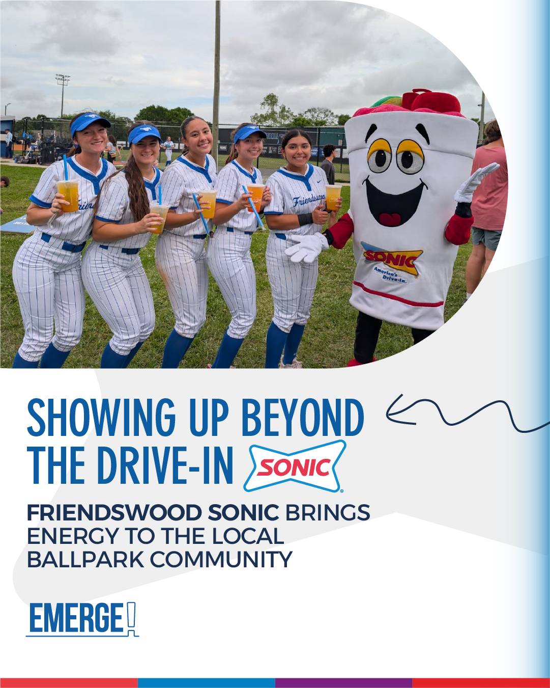 RGM Casey Reid and the Friendswood Sonic team brought SuperSONIC energy to a local ballpark event: connecting with families, supporting the community, and creating the kind of presence people remember.
Moments like these build more than visibility. They build relationships.
The strongest operators understand that community engagement is about showing up consistently for people.
That’s how trust is built.
That’s how culture spreads.
Want to grow with leaders who make an impact beyond operations?
www.emergeinc.net
#CommunityImpact #CultureInAction #PeopleFirst #LeadershipMatters #MakingADifference #TeamCulture #CommunityEngagement #RestaurantLife #LeadershipJourney #EmergeInc #GrowWithUs #PurposeDriven #StrongerTogether #LocalImpact #FutureLeaders