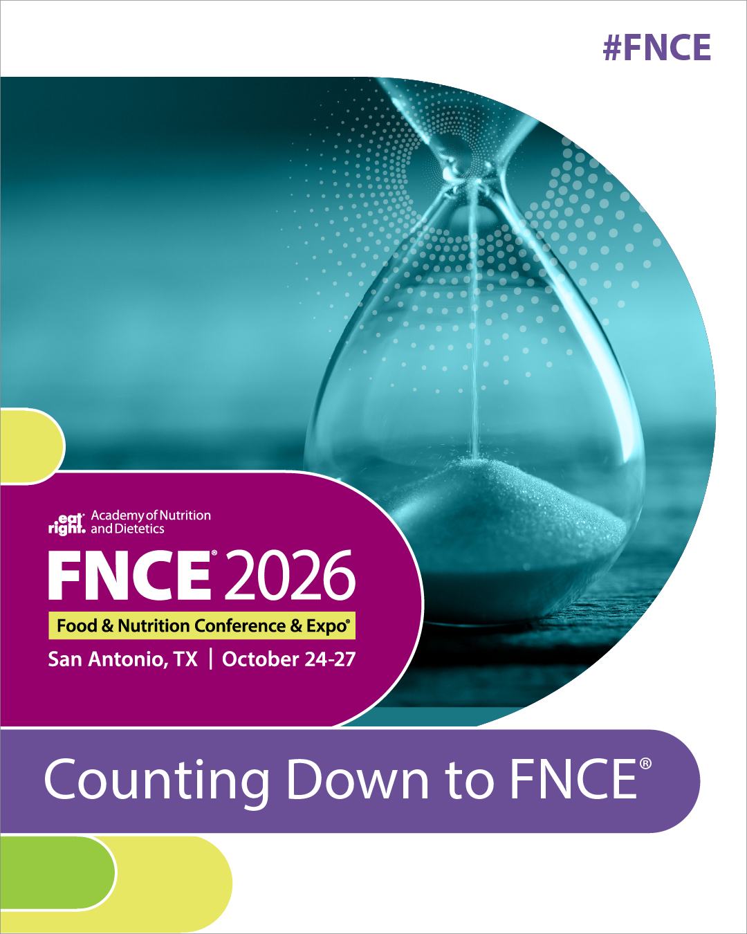 🎉 Counting down to the 2026 Food & Nutrition Conference & Expo in San Antonio this October! Join us for learning, networking, and inspiration. More at the link in bio!🙌 #FNCE