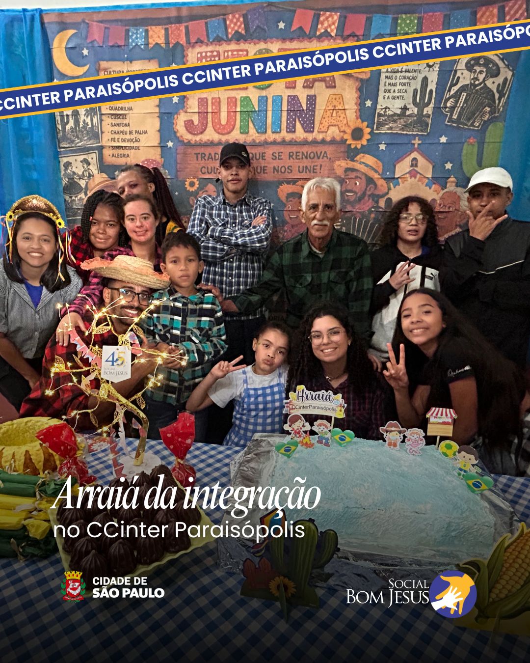 No CCINTER Paraisópolis, a nossa Festa Junina foi pura alegria e integração! 🎉
Entre gerações, celebramos juntos com muita comida típica, danças animadas e brincadeiras que aqueceram os corações.
Esse encontro mostrou que tradição e convivência caminham lado a lado, fortalecendo vínculos e espalhando respeito e afeto. 💛✨
#CCINTERParaisópolis #SocialBomJesus #AssistênciaComAfeto #FestaJunina