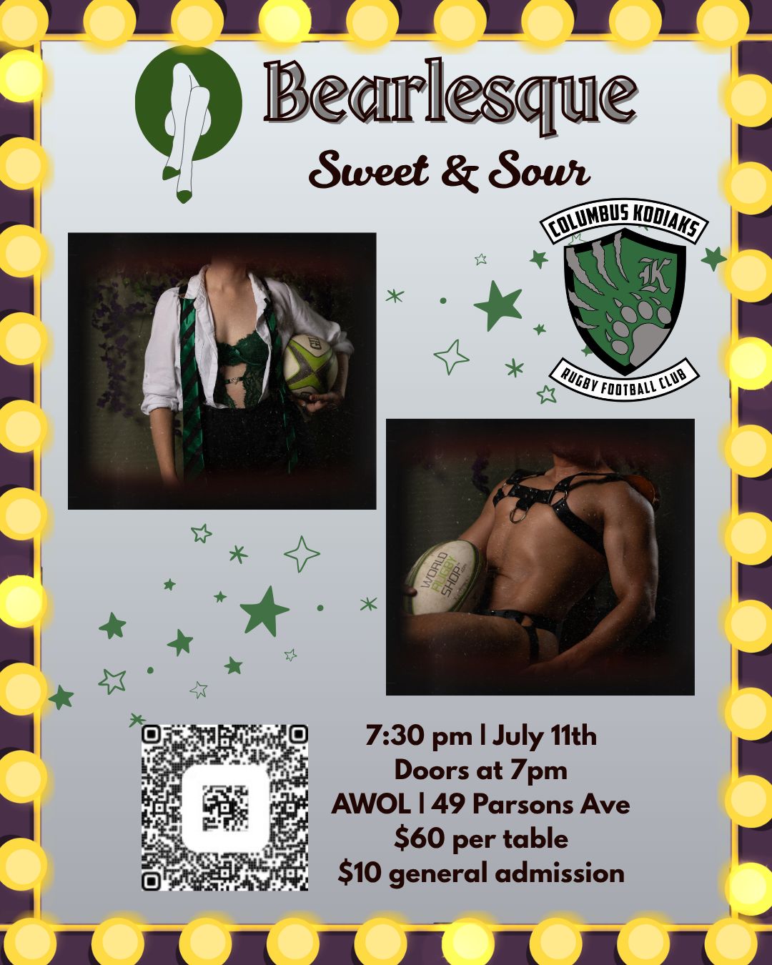 Need plans for July 11? Weβve got you.
Grab your crew and head to AWOL for a night of burlesque, music, and unforgettable performances ππ₯ Bearlesque: Sweet & Sour. Presented by Columbus Kodiaks RFC.
πSaturday, July 11th
π’ 7:30 PM | Doors at 7 PM
π AWOL 49 Parsons Ave
Trust usβ¦ youβll want to be there π
ποΈ https://square.link/u/GcsAIjaU