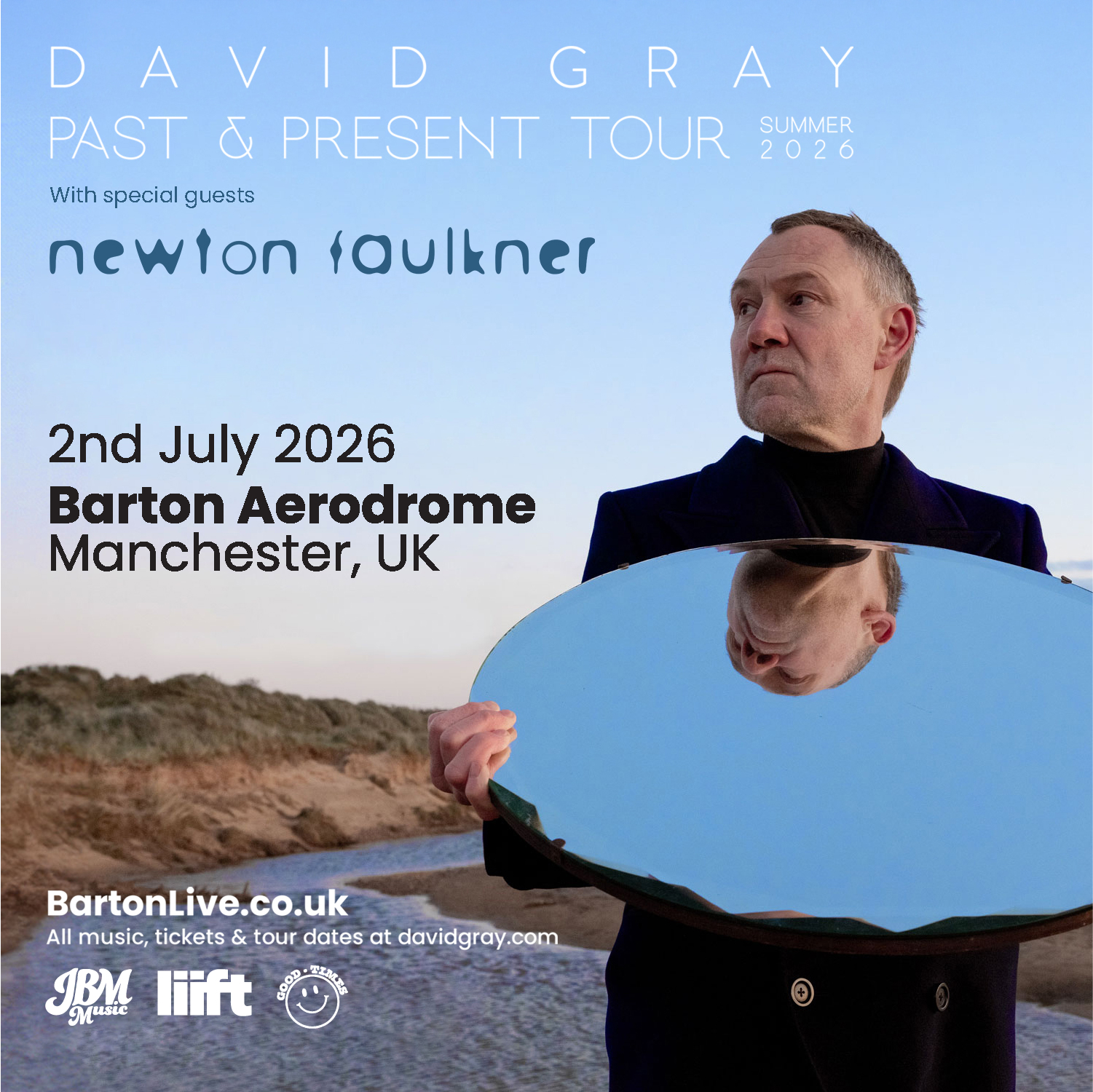 SPECIAL GUEST ANNOUNCED! 🚨
Newton Faulkner will be joining David Gray at Manchester Barton Aerodrome on Thursday 2nd July for the Past & Present summer tour! 🎶
Known for his distinctive guitar style, incredible live performances and hits including Dream Catch Me, Teardrop and Gone In The Morning, Newton Faulkner is the perfect addition to what promises to be a special summer evening.
Under 100 tickets remain, secure yours before its to late - bit.ly/DavidGrayMCR 🎫