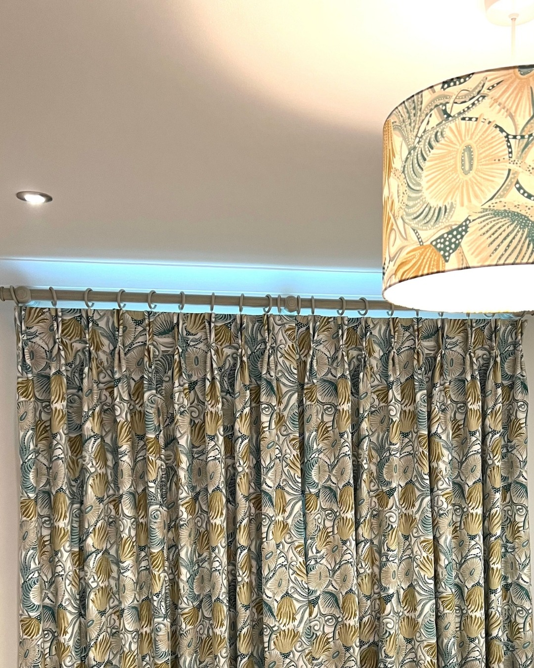 Matching Double Pinch pleat curtains and handmade lampshade in Harlequin fabric for our client. @harlequinfw
This fabric has been so popular for both holiday homes and personal projects as the sea theme print with anemones and seaweed gives a modern coastal chic look.
If you love this fabric and would like to see more of our range of fabrics or have an idea for your project please call us on 07912 280888 or email enquiries@cornishcurtains.com to discuss.
#curtains #curtainsandblinds #curtainsdesign #curtainsdecor #madetomeasure #madetomeasurecurtains #cornwallinteriors #cornwallinteriordesign