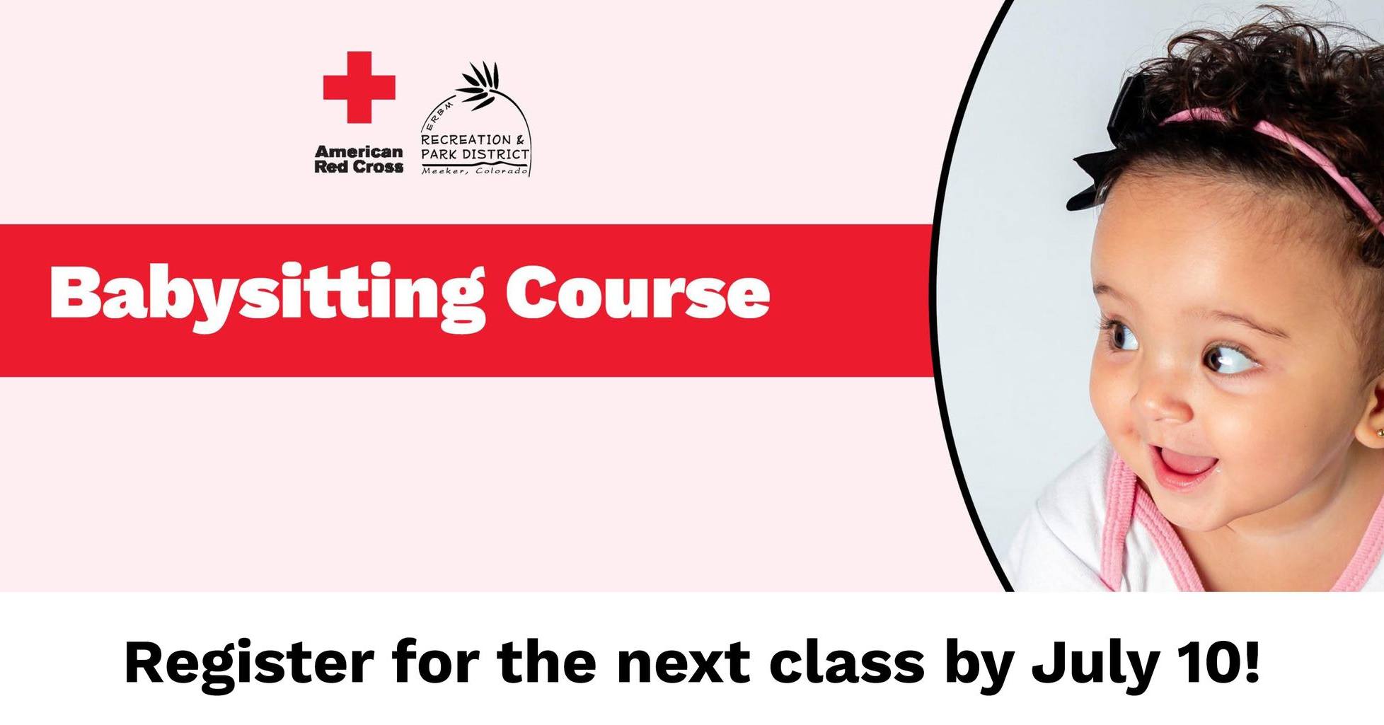 The deadline for our next Babysitter's Training Course is July 10! Register now: https://www.erbmrec.com/summer-2026/american-red-cross-babysitter's-training-course