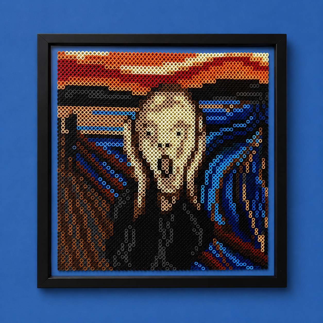 This project contains approximately 3,364 beads and took me 17 hours to complete. The frame size is 12 by 12.