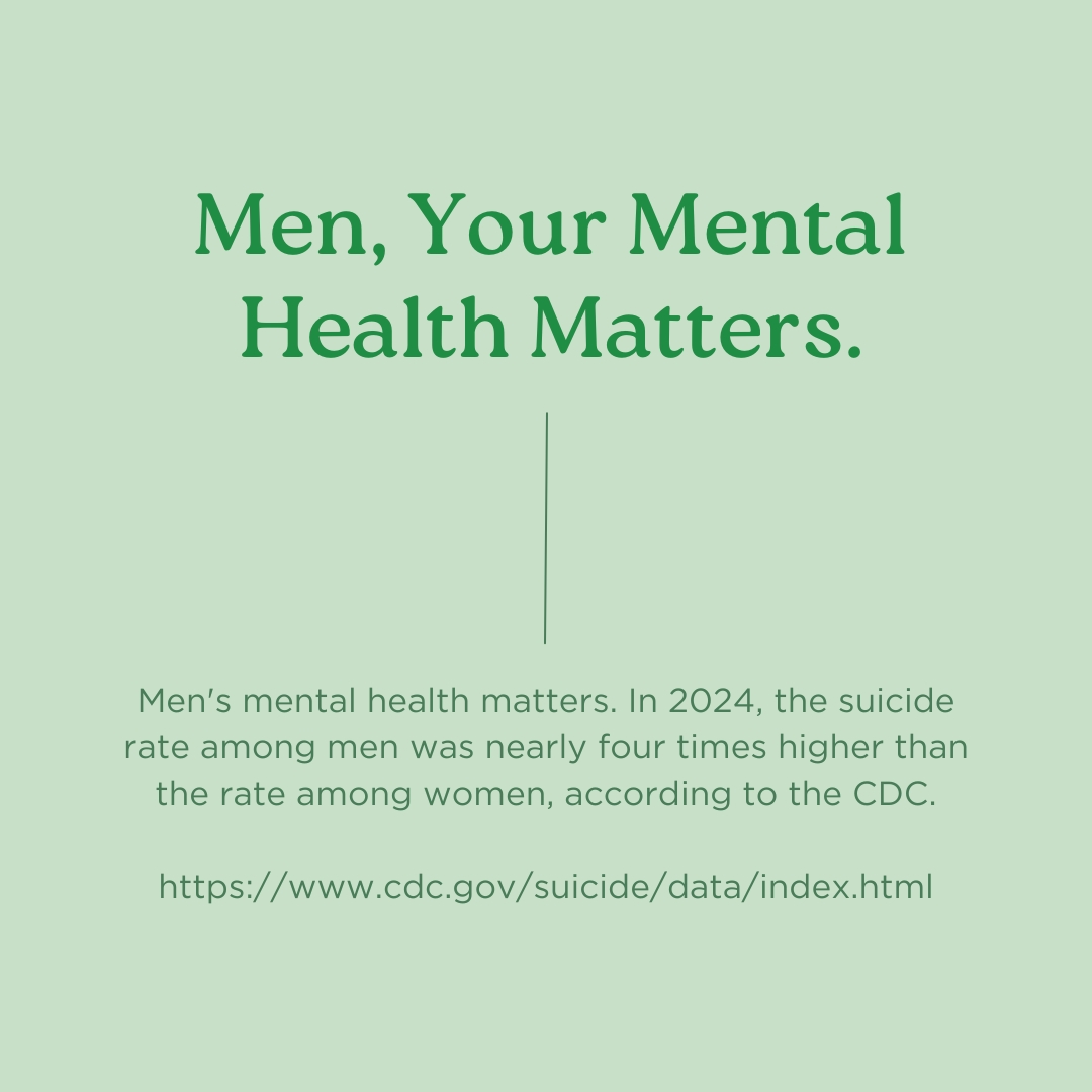 Just because Men’s Health Month is almost over does not mean we stop educating ourselves and others about how much more likely men are to die by suicide than women, stop sharing resources with those who may need them now or down the road, or stop checking in on the men in our lives. 💚
📥 Save this post
💌 Send this post
We only named a few, but there are a lot of resources available here in Spokane! If you check out @namispokane, they have a team and webpage dedicated to helping people find local support and mental health resources.
#SuicidePrevention #MentalHealthMatters #MensHealthMonth #mensmentalhealth