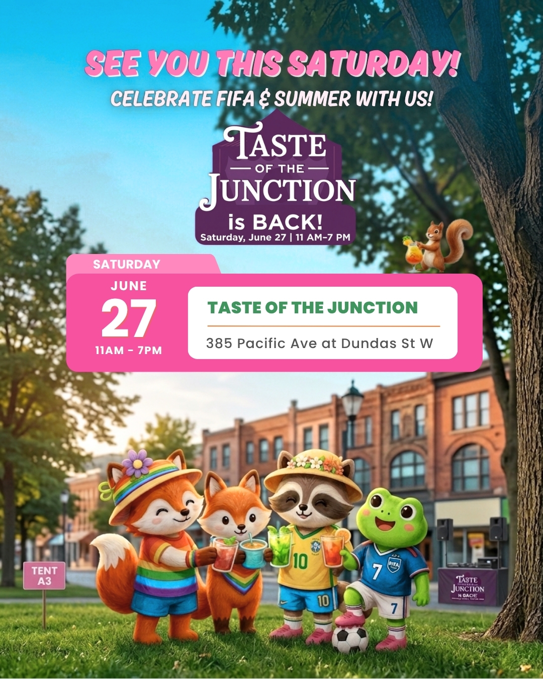 Taste of the Junction is BACK this Saturday! 🎪 We'd love to see you and your friends there!
Whether you're tuning into the FIFA play zone or just soaking up the summer weather, come discover our signature herbal mocktails and make them part of your amazing summer parties! 🍹☀️
📍 385 Pacific Ave at Dundas St W
📅 Saturday, June 27 | 11 AM – 7 PM
🎪 Find our setup at Tent A3 (right near the DJ stand!)
🍹 Ready-to-Drink also available on SAT!
🇨🇦 Handcrafted in Toronto
🌿 Pure herbal ingredients
✨ Sample our summer flavours
#TasteOfTheJunction #TheJunctionToronto #JunctionTO #TorontoEvents #TorontoMarkets #TorontoFoodie #TorontoDrinks #MocktailsToronto #HerbalMocktails #NonAlcoholic #SummerVibes #HandcraftedInToronto #ShopLocalTO #GTAMarkets #BlossomHerbal #MakersMarket