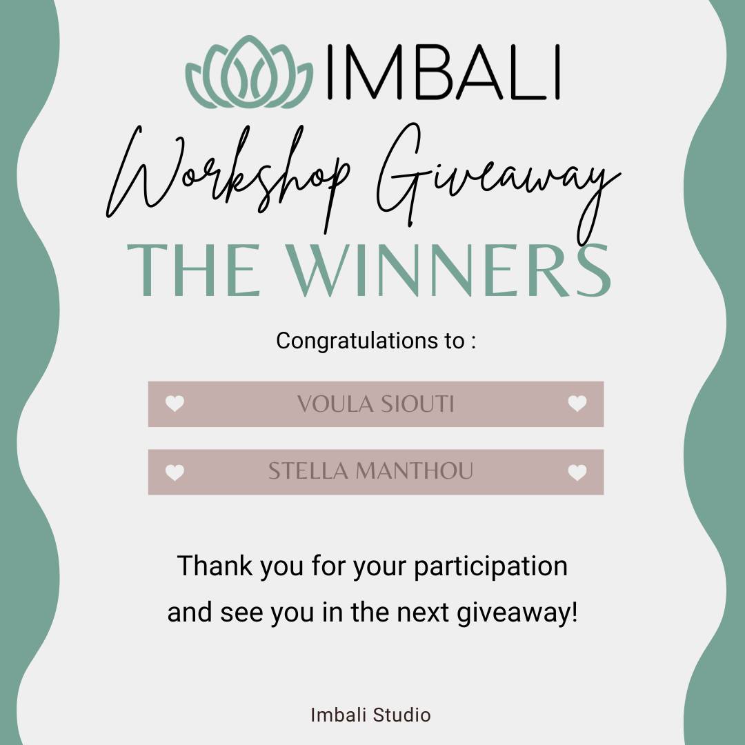 Thank You for Being Part of Our Imbali Community! 💚
A heartfelt thank you to everyone who entered our Summer Weaving Workshop Giveaway.
It reminds us that creativity is even more meaningful when it is shared.
✨ Congratulations to our winners!
🧶 Weaving Workshop: Stella Manthou
🌸 Weaving Workshop: Voula Siouti
Please send us a private message so we can arrange your workshop experience.
To everyone who participated—thank you! If you weren't selected this time, don't worry. There will be more opportunities to join our workshops, giveaways, and creative events throughout the year.
We can't wait to welcome many of you to Imbali Studio this summer and share the joy of weaving together.
Congratulations once again! 💚
-----------------------------------
Σας ευχαριστούμε που είστε μέλη της κοινότητας του Imbali! 💚
Ένα μεγάλο ευχαριστώ σε όλους όσοι συμμετείχατε στον καλοκαιρινό μας διαγωνισμό για τα εργαστήρια υφαντικής.
Μας θυμίζετε πως η δημιουργικότητα γίνεται ακόμη πιο όμορφη όταν τη μοιραζόμαστε.
✨ Συγχαρητήρια στους νικητές μας!
🧶 Δωρεάν Εργαστήριο Υφαντικής για Ενήλικες: Stella Manthou
🧶 Δωρεάν Εργαστήριο Υφαντικής για Ενήλικες: Voula Siouti
Παρακαλούμε στείλτε μας προσωπικό μήνυμα για να κανονίσουμε την ημερομηνία του εργαστηρίου σας.
Σας ευχαριστούμε όλους για τη συμμετοχή σας! Αν δεν κερδίσατε αυτή τη φορά, μη στενοχωριέστε. Θα ακολουθήσουν και άλλες δημιουργικές δράσεις, εργαστήρια και διαγωνισμοί.
Ανυπομονούμε να σας καλωσορίσουμε στο Imbali Studio αυτό το καλοκαίρι και να δημιουργήσουμε μαζί.
Συγχαρητήρια και πάλι! 💚
#ImbaliStudio #GiveawayWinner #WeavingWorkshop #CreativeCommunity #ThankYou #handmadewithpurpose