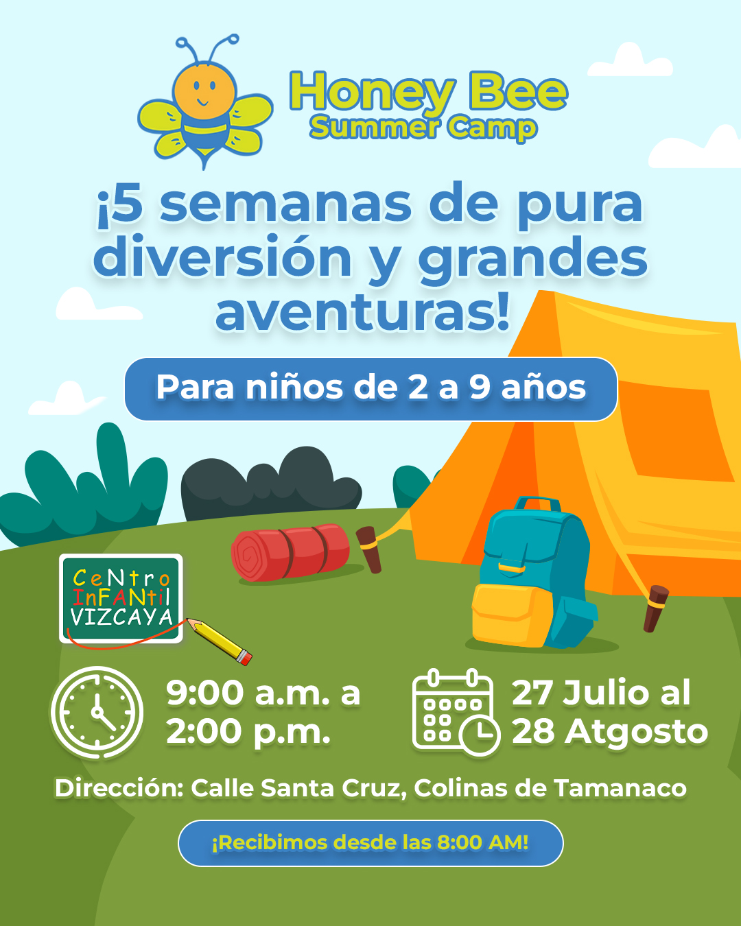El verano ideal para tus pequeños está por comenzar. Si buscas un espacio seguro, amplio y lleno de actividades increíbles para que disfruten sus vacaciones al máximo, ¡este es el lugar perfecto!
Del 27 de julio al 28 de agosto, niños de 2 a 9 años vivirán un verano inolvidable con un programa temático diferente cada semana:
🦸♂️ Semana 1: School of Superheroes
🎨 Semana 2: Color War Week
❄️ Semana 3: Ice Age Week
⚡ Semana 4: Gods of Olympus Week
🏴☠️ Semana 5: Pirate's Adventure Week
Aparta tu cupo, haciendo click en el link de nuestra bio.