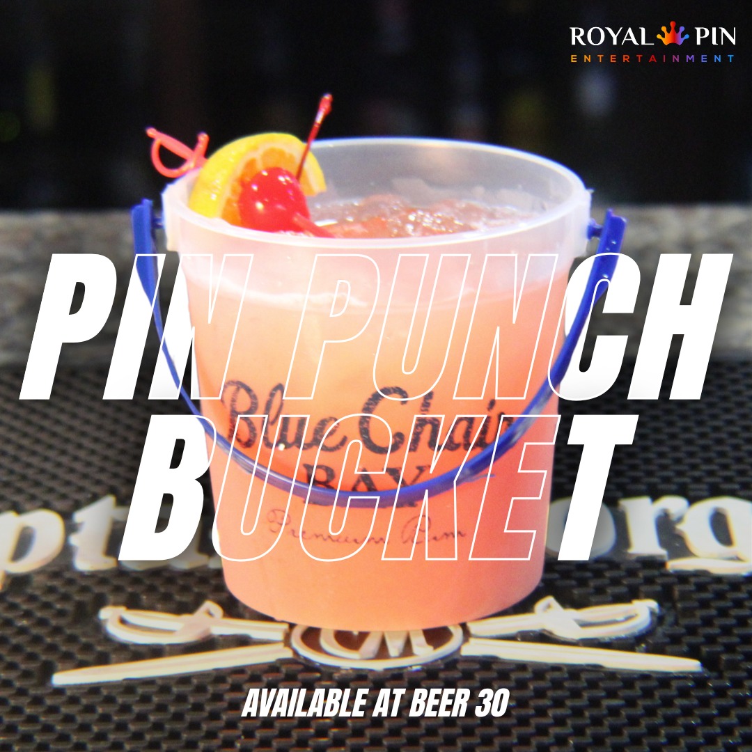 It's hard to bowl when you're thirsty! 🎳
Quench that thirst with a Pin Punch Bucket! 🪣
Available at all of the bars in our bowling centers! 🍹