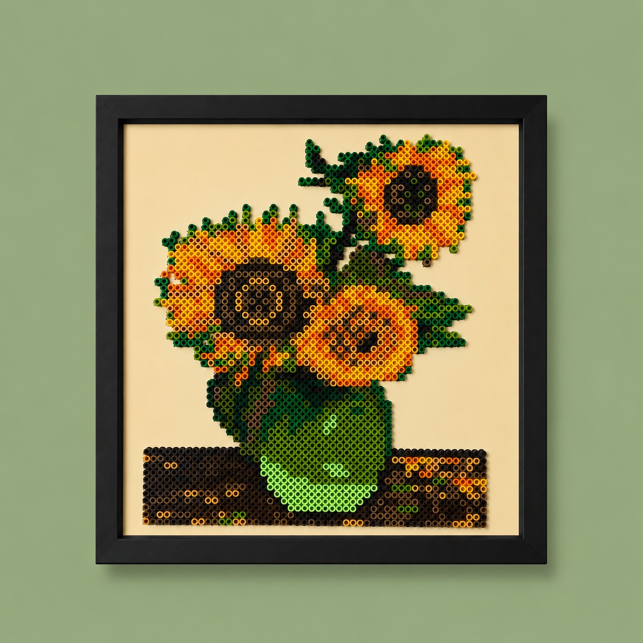This project contains approximately2,056 beads and took me 9 hours to complete. The frame size is 12 by 12.