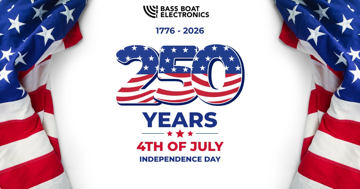 🇺🇸 Happy Fourth of July! 🇺🇸
Today we celebrate freedom, family, friends, and the great outdoors.
Whether you're spending the day on the water, at the lake, or with loved ones, we hope your Independence Day is filled with great memories and safe travels.
From all of us at Bass Boat Electronics, thank you for your continued support.
Have a safe and happy Fourth of July! 🎆🚤