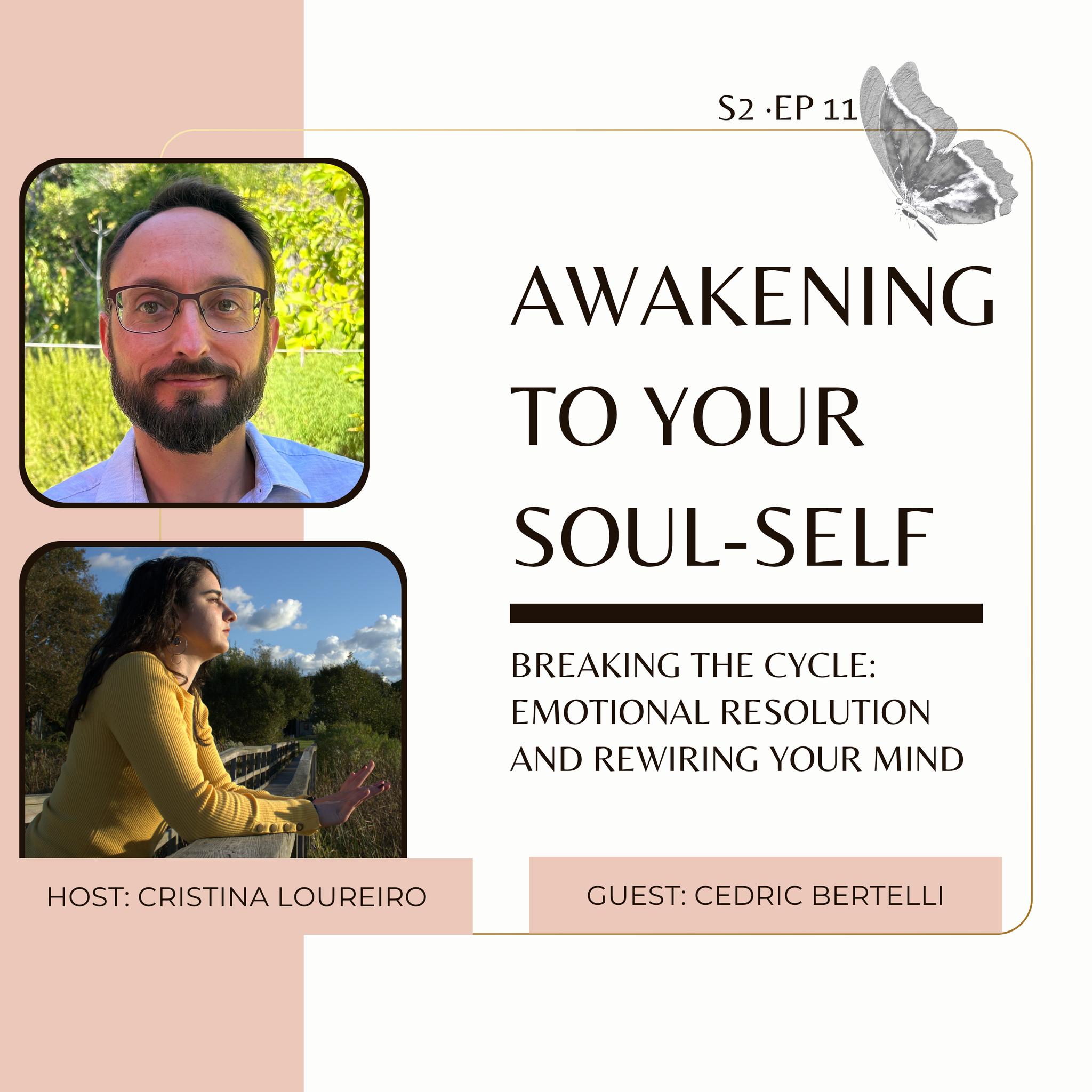 In this week's episode of Awakening to Your Soul-Self Podcast, we have Cedric Bertelli, founder of the Emotional Health Institute, presenting a groundbreaking body-based method that rewires emotional patterns in minutes. This episode is essential for anyone feeling overwhelmed by emotions or seeking mental clarity. Cedric combines neuroscience, somatic therapy, and ethology to promote emotional freedom.
Discover how to unravel anxiety, anger, or fear by focusing on physical sensations rather than analysis. His method, EMRES (Emotional Resolution), uses gentle awareness to dissolve emotional patterns in under two minutes. When your brain recognizes safety, it updates its emotional predictions, facilitating healing and emotional mastery.
#awakeningtoyoursoulselfpodcast #emotionalhealthinstitute #Emotionalresolution #healingmodalities #cristinaangelmessenger