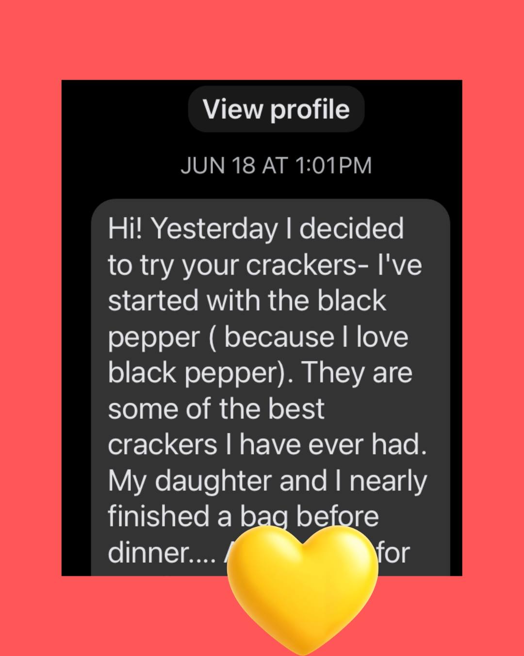 Huge love to Gretchen for making our day with this unprompted review of our North Hill Bakery Sourdough Crackers! We put a lot of time (and love) into our product, and seeing it pay off like this is the absolute best.
#NorthHillBakery #SourdoughLove #SnackTime #localeats #crackers #sourdough #Snacks