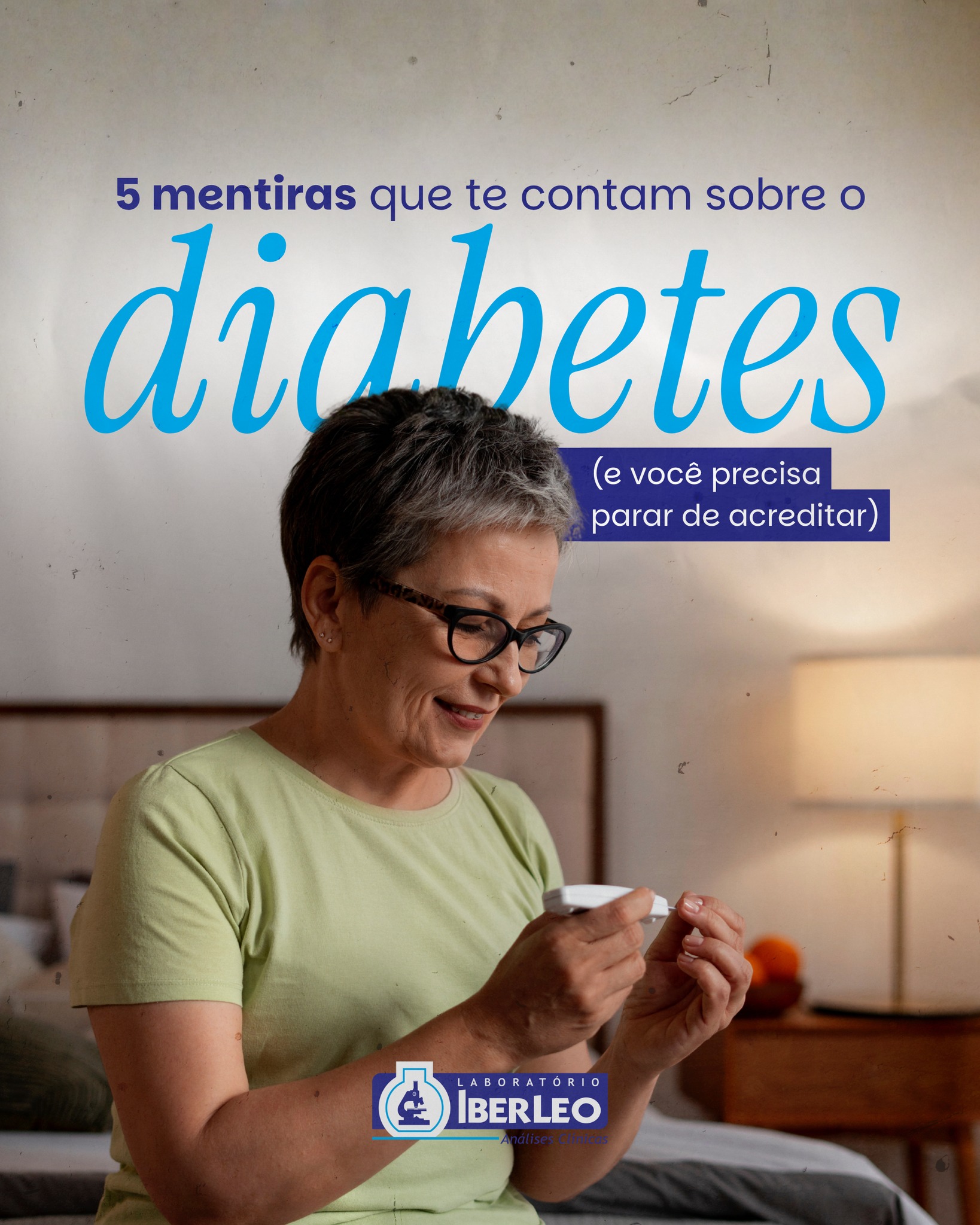 Mais de 500 milhões de pessoas no mundo vivem com diabetes, mas a desinformação ainda é grande.
Nós preparamos uma lista pra você parar de cair nessas fake news:
❌ 1. A diabetes é causada só por comer açúcar:
O desenvolvimento da doença envolve genética, estilo de vida e metabolismo.
❌ 2. Só quem está acima do peso tem:
Pessoas magras também desenvolvem a condição, já que o histórico familiar e a idade são fatores de grande peso.
❌ 3. Quem usa insulina tem a doença em estado mais grave:
O uso de insulina é apenas uma forma mais eficiente e segura de controlar a doença.
❌ 4. Diabetes impede uma vida ativa:
Exercícios físicos são grandes aliados no controle da glicemia.
❌ 5. Só preciso medir a glicemia quando me sinto mal:
O diabetes é silencioso. Esperar o sintoma aparecer para investigar pode atrasar o cuidado que você precisa.
Exames essenciais que seu médico pode solicitar: Glicemia em jejum, Hemoglobina glicada (HbA1c), Curva glicêmica, Insulina e Perfil lipídico.
Compartilhe essa informação com alguém que também precisa saber disso 📲