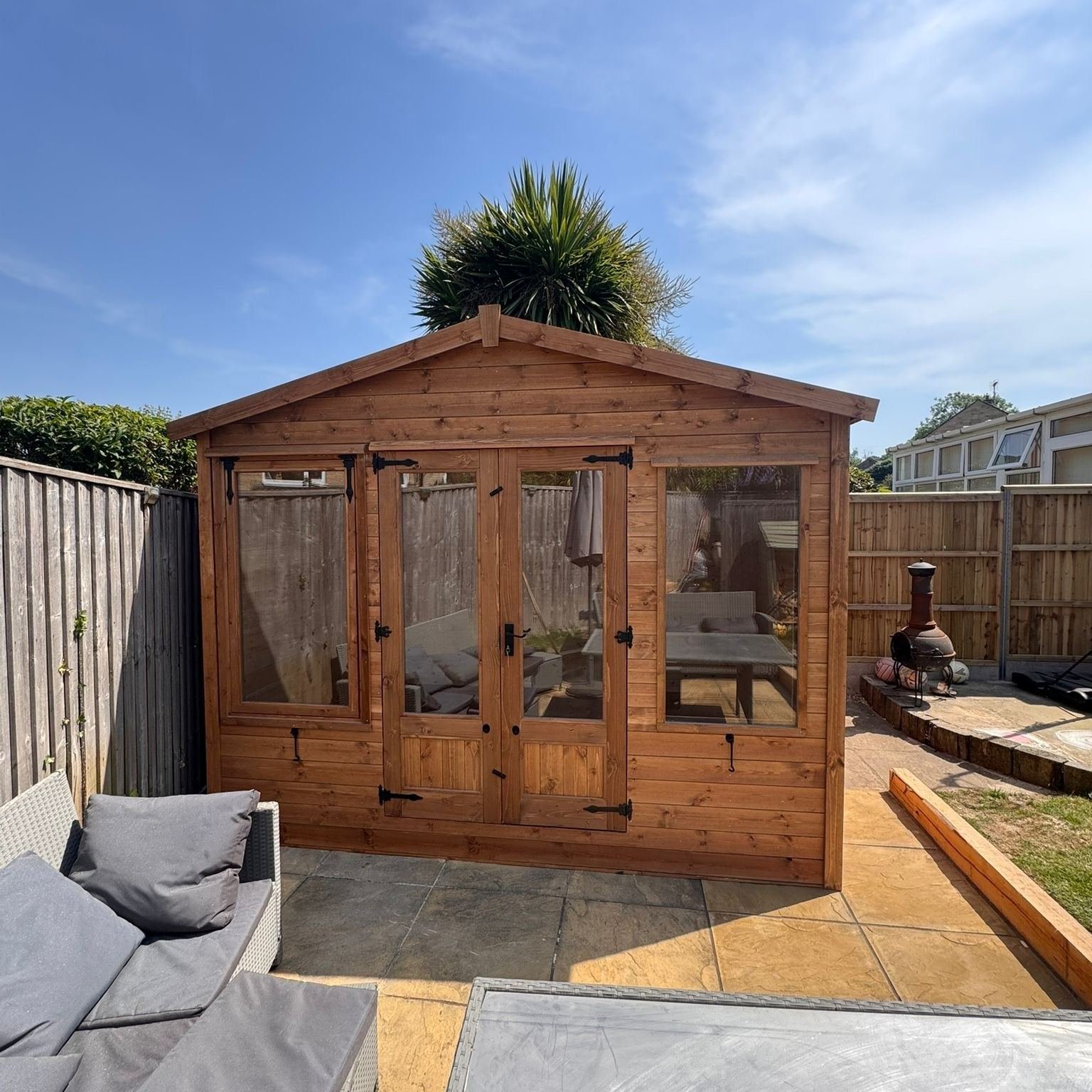 10' by 8' Apex Summerhouse in TGV 🌞
Membrane
Insulation
Internal cladding
On a bearer base
📞01935 891007
📨sales@halstocksheds.co.uk
🌐https://www.halstocksheds.co.uk/apex-summerhouses