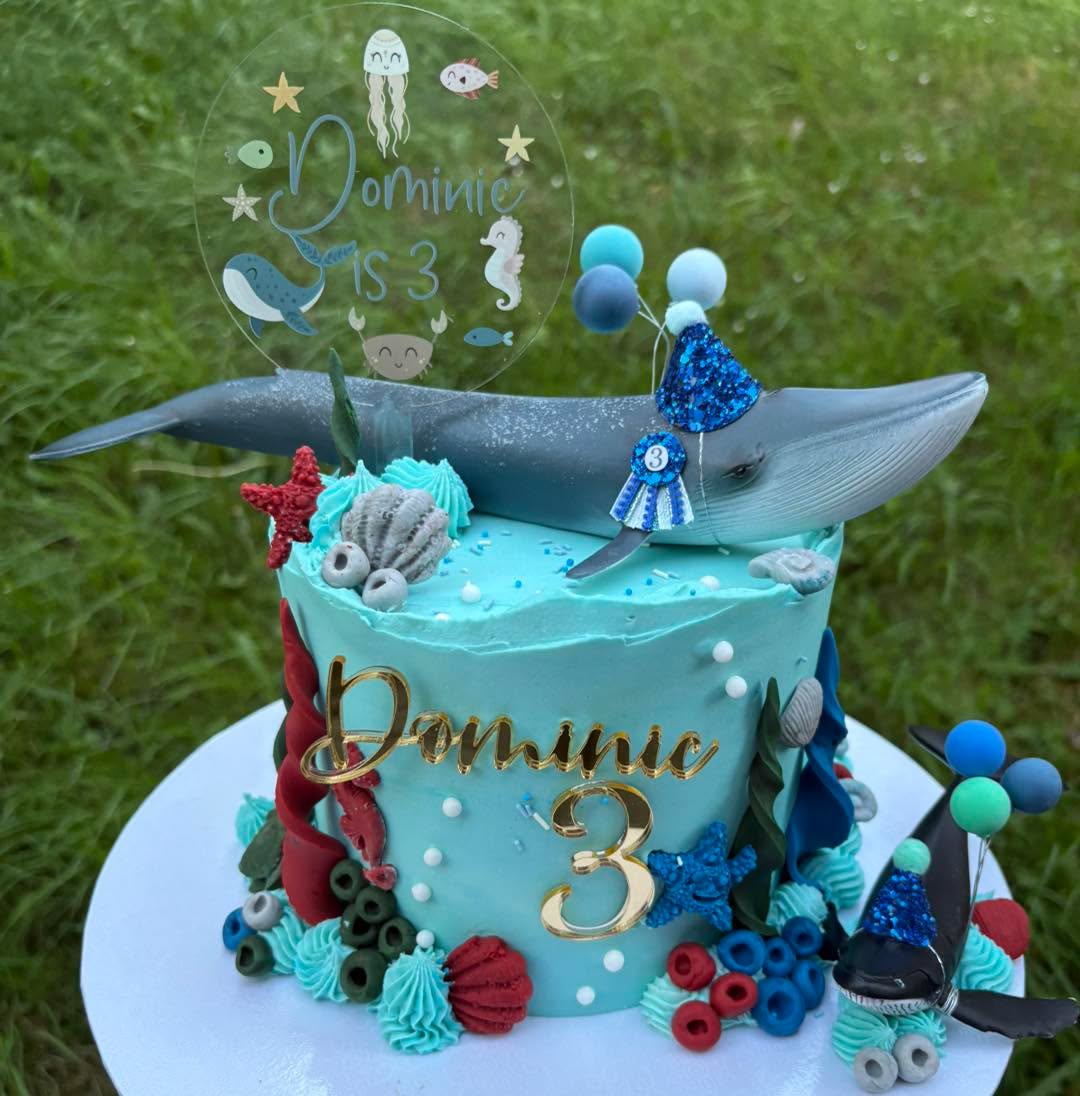 🐋🌊 Diving into Dominic’s 3rd birthday celebrations with this ocean-inspired creation! 🩵✨
For one of my fav customers 🫶🏻💖
#OceanCake #UnderTheSeaCake #WhaleCake #BirthdayCake #KidsBirthdayCake #CustomCakes #CakeDesign #CakeArt #ThemedCake #BirthdayCelebration #ButtercreamCake #BakersOfInstagram #CakesOfInstagram #PartyCake #InstaCake