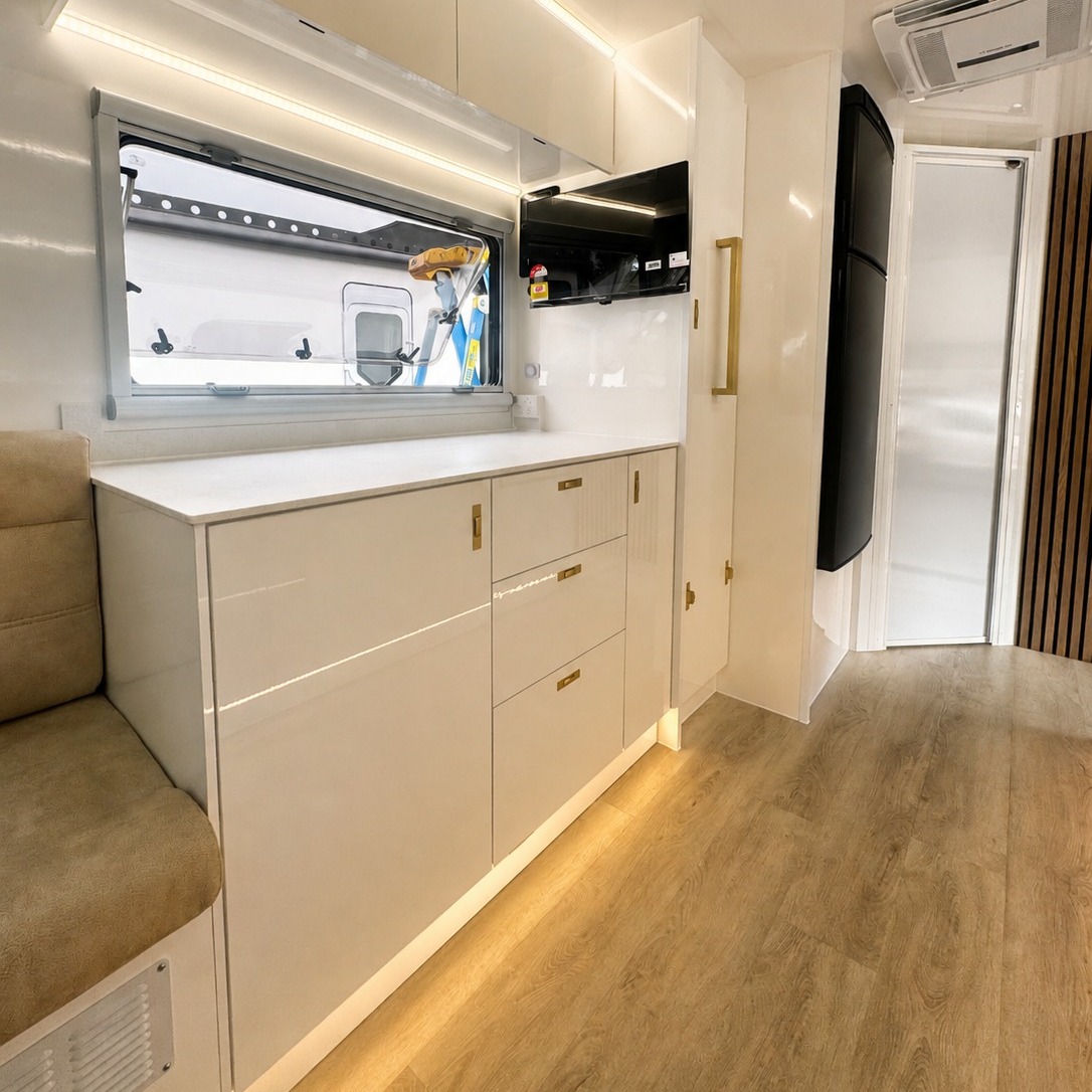 Timber Cabinets or Composite?
At Offroad Grit RV, we use composite construction and timber-free cabinetry because we believe it helps reduce the risk of water-related damage and provides a durable platform for long-term touring.
But we're interested to hear your thoughts. Is timber-free construction a deal breaker, a nice-to-have, or does it not influence your buying decision?
👇 Let us know in the comments.