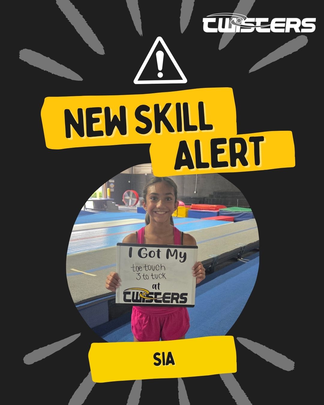 New skills unlocked! šš¤ø Our athletes are crushing it during Summer Unlimited Tumbling. #twisterallstars #thestormiscomingā”ļø