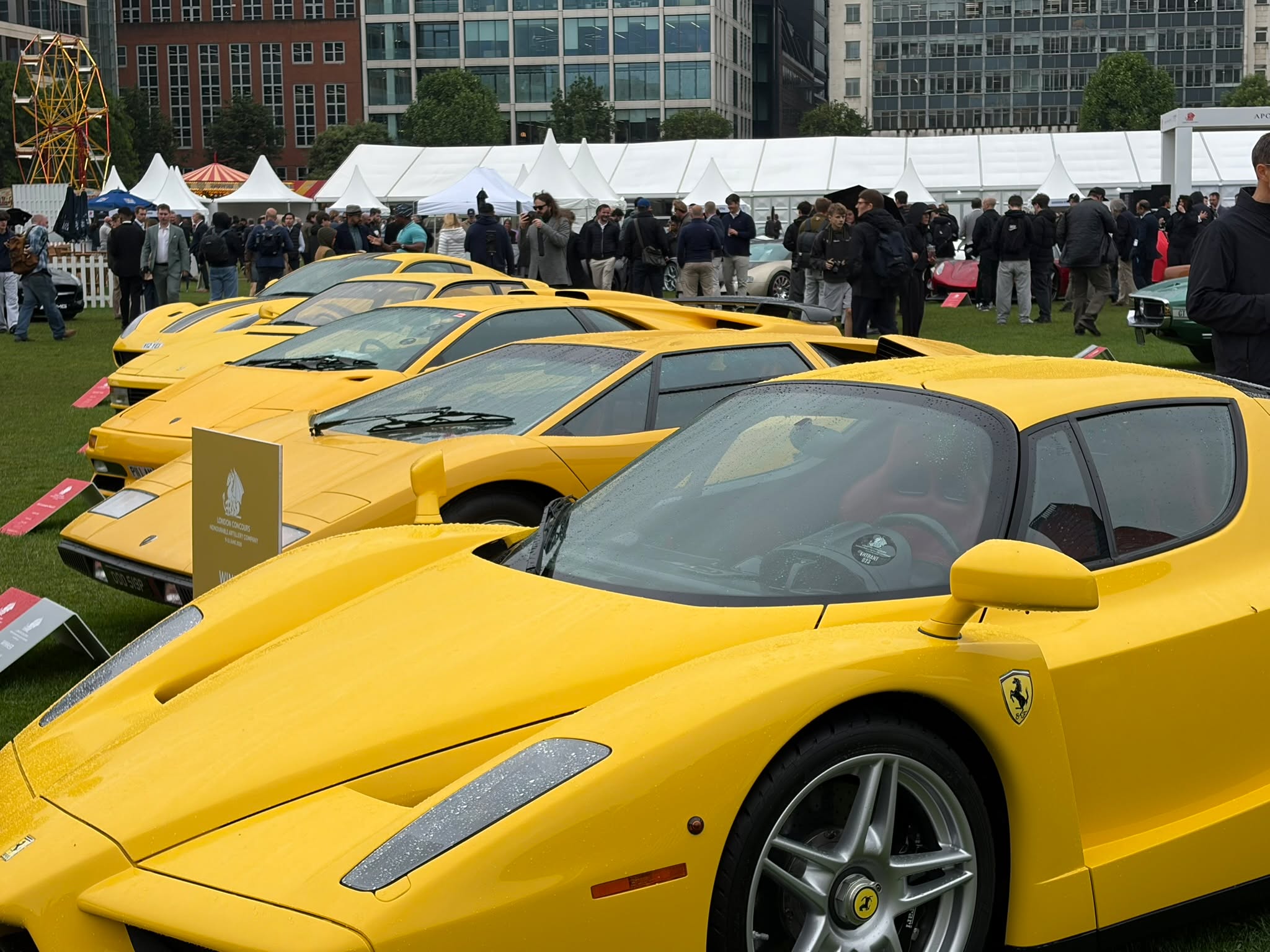 ☔️ Rain? What rain? 🚗✨
A little London drizzle wasn't going to stop the automotive magic at London Concours earlier this month.
From timeless classics to modern masterpieces, the lawns were packed with some of the most desirable cars on the planet.
Ferraris, Aston Martins, Maseratis, Porsches and plenty of automotive history all in one place – with the City skyline providing the perfect backdrop, as always.
Proof that even under grey skies, great design always shines through. 🌟
Special thanks to @ingletonwooddesign for hosting.
Which one would you be taking home? 👇
#LondonConcours #ConcoursSeason #ClassicCars #Supercars #Ferrari #AstonMartin #Porsche #Maserati #CarCulture #LondonEvents #AutomotiveExcellence #LBM