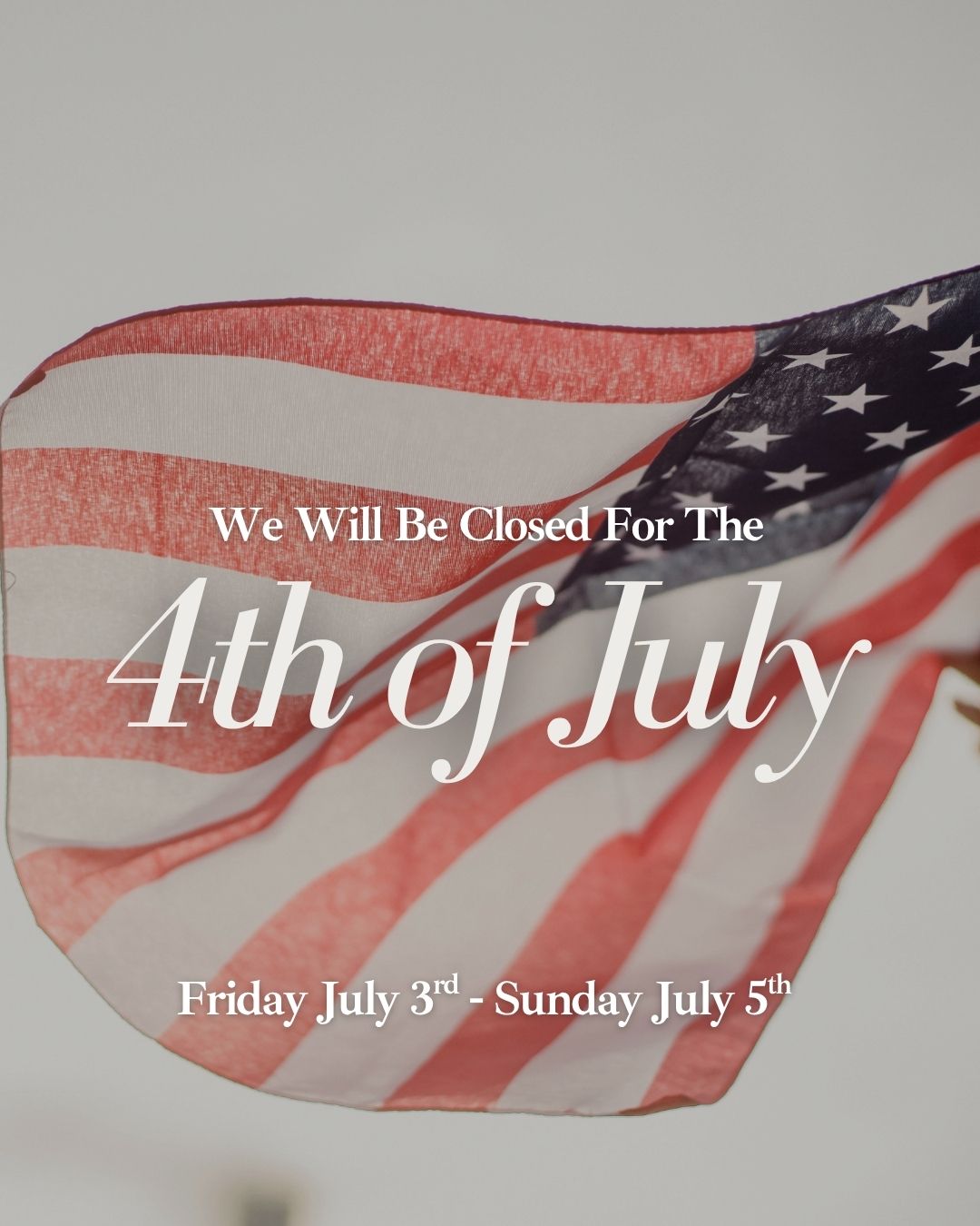 THHC will be closed Friday, July 3rd, through Sunday, July 5th, in observance of Independence Day. Wishing everyone a safe, healthy, and happy Fourth of July!
