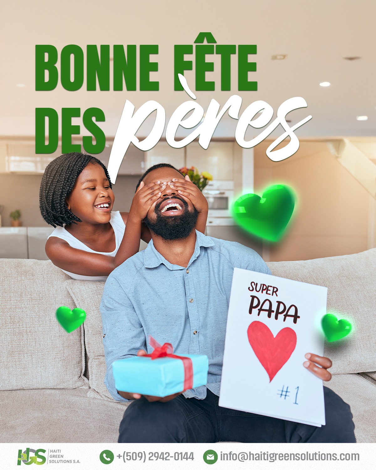 Être père, c'est guider, protéger et bâtir un avenir solide pour ses enfants. Merci à tous les papas qui inspirent les générations de demain 💚💚