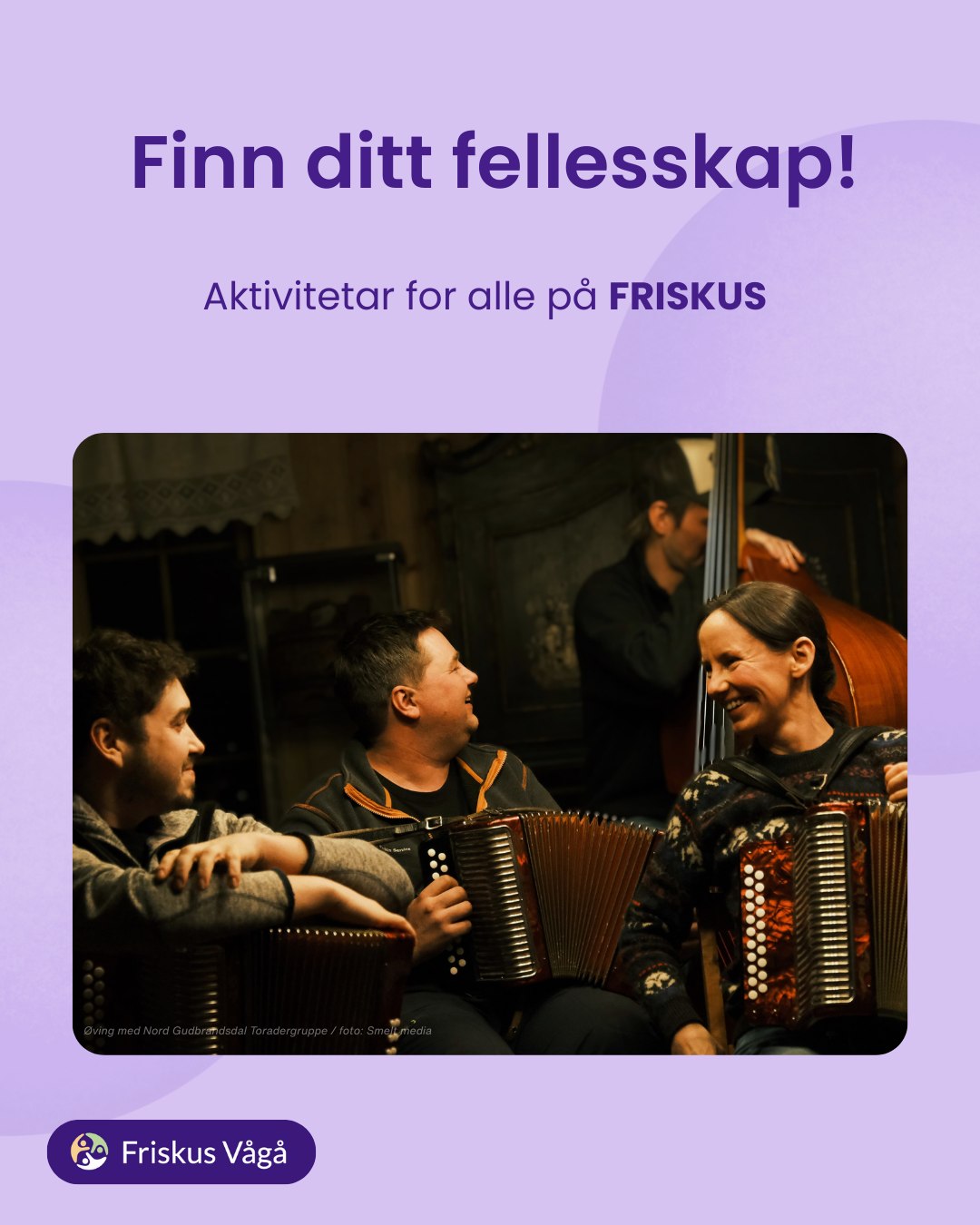 🤝 Vil du treffe nye folk eller bli med i eit sosialt fellesskap?
I Vågå skjer det mykje – og på FRISKUS finn du oversikt over turar, hobbykveldar, kulturarrangement, idrettsaktivitetar og møteplassar for alle aldrar.
Enten du er på jakt etter nye opplevingar, ønskjer å bli kjent med fleire eller berre vil finne noko kjekt å vere med på, kan FRISKUS hjelpe deg i gang.
👉 Utforsk aktivitetane som skjer lokalt og bli med på det som interesserer deg:
🔗 https://vaga.friskus.com
Saman skaper vi levande møteplassar og gode fellesskap i Vågå. 💚
#friskus #Fellesskap #Vågå #AktivHeileÅret #KvaSkjerIVågå #SamanIVågå