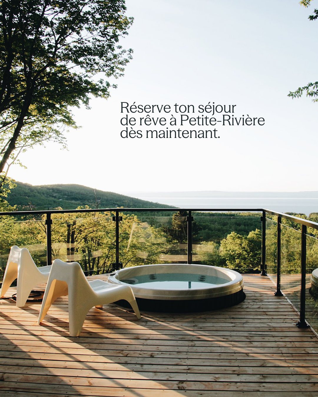 Il n’est jamais trop tôt pour planifier ton long week-end de la Fête du Travail. 😍
Et si cette année, tu choisissais de décrocher entre fleuve et montagnes à Petite-Rivière-Saint-François?
Ici, l’hébergement fait partie de l’expérience : chalets perchés avec vue, auberges chaleureuses, séjours en nature et options plus insolites… il y en a pour tous les styles d’évasion.
✨ Résidences de tourisme et chalets
✨ Auberges au cœur du village
✨ Camping et prêt-à-camper
✨ Hébergements expérientiels en pleine nature
Que tu viennes en couple, en famille ou entre amis, c’est l’endroit parfait pour respirer, ralentir et profiter pleinement de la fin de l’été. 🌿
📍 Les disponibilités pour le long week-end de la Fête du Travail partent vite, pense à réserver dès maintenant.
Tous les hébergements et informations sur notre site web.
Crédits : @lemassif, @clubmed_quebeccharlevoix, @momentomrefugesnature, @reflexioncharlevoix, @domescharlevoix, @cooplaffluent