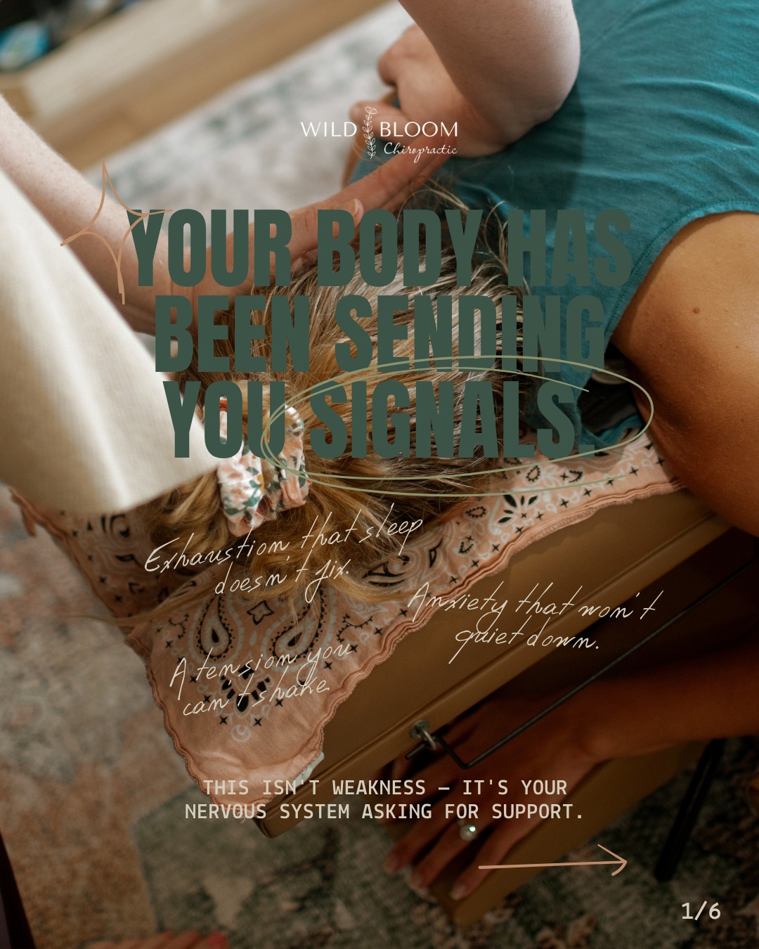 Your body has been sending you signals. You're exhausted but can't sleep. Anxious but can't explain why. Tense, reactive, running on fumes — and calling it normal.
This is what nervous system dysregulation looks like. And most people are living in it without realizing it.
When your nervous system gets stuck in fight-or-flight, it doesn't just affect how you feel emotionally. Digestion, immunity, sleep, pain tolerance, emotional regulation — every system in your body depends on a clear, connected nervous system to function at its best.
The good news? Your body knows how to heal. It just needs the interference removed.
At Wild Bloom Chiropractic, we use INSiGHT scanning technology to assess exactly how your nervous system is functioning — and then we create a care plan to support its natural ability to regulate. We also love layering in co-regulation, movement, breathwork, and lifestyle practices that build resilience over time.
But here's the key: you can't think or breathe your way out of structural interference. The neuro-spinal foundation has to come first.
If your body has been sending you signals, it's time to listen. You were designed to thrive.
.
.
.
#wildbloomchiro #gallatintn #sumnercounty #signal #health #wellness #chiropractic #chiropractor #support