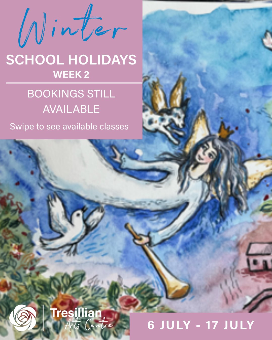 Week 2 of Winter School Holiday classes are still available for bookings!
Swipe to see the classes that still have availabilities.
Running 6 July – 17 July 2026
Book online via the link in bio or through our website at www.tresillianartscentre.wa.gov.au
@cityofnedlands
#schoolholidays #artclasses #origami #