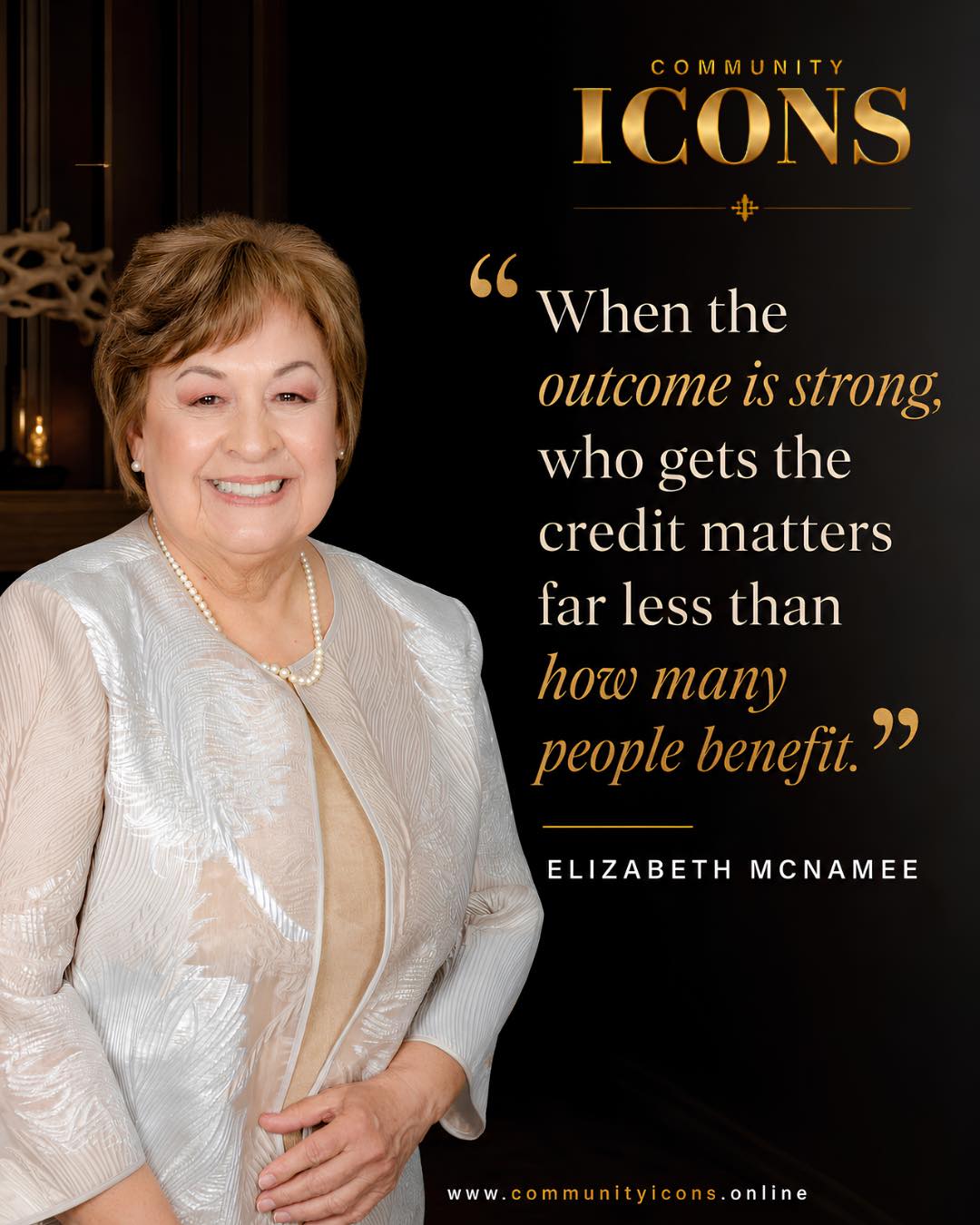 True leadership is measured not by recognition, but by the lives touched along the way.
Elizabeth McNamee’s words remind us that when people come together with purpose, humility, and heart, communities grow stronger and the impact becomes the true reward.
Photography: @basacaart.photography
Thank You to: @almahealthcare
#CommunityIcons #ElizabethMcNamee #LeadershipWithPurpose #CommunityImpact