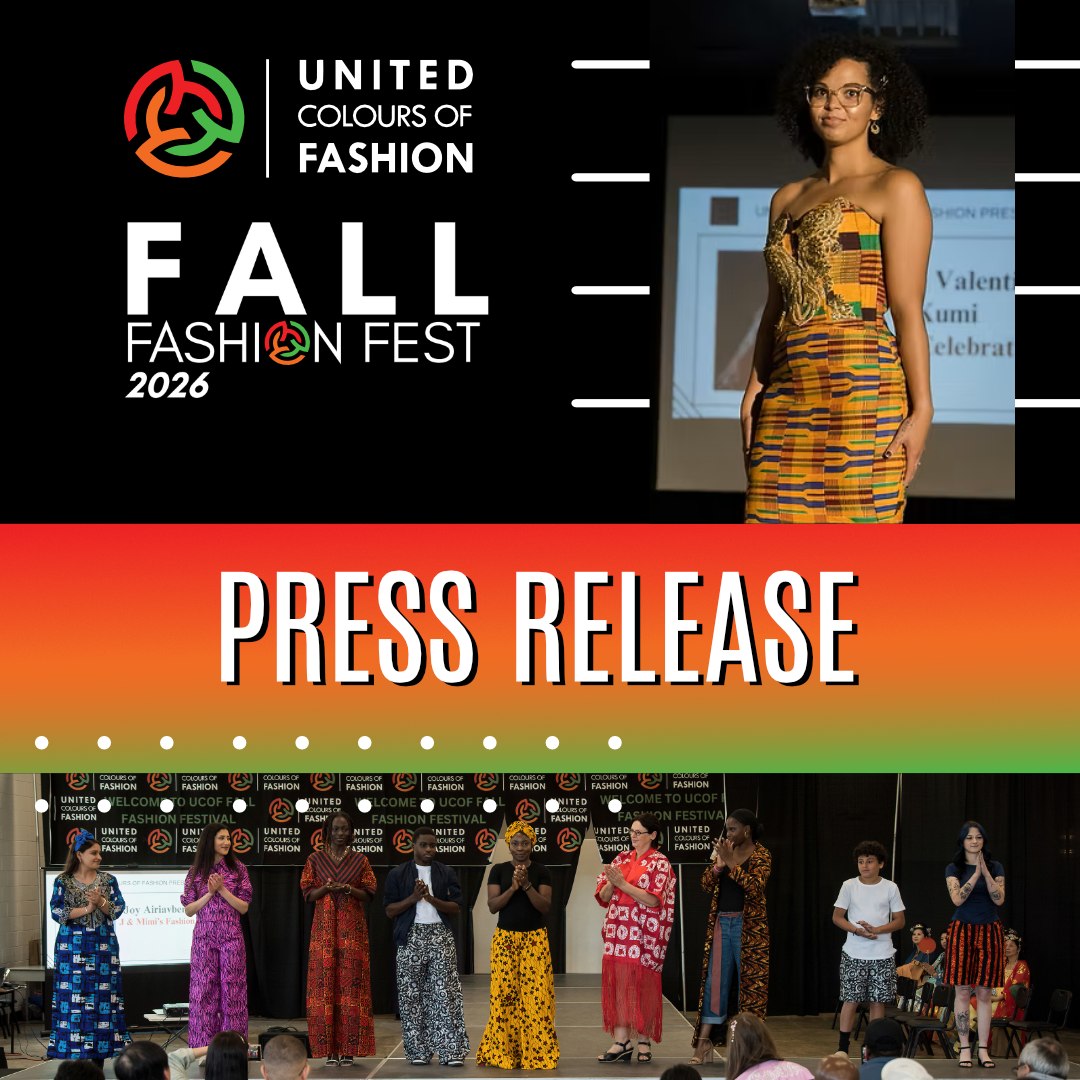 United Colours of Fashion (UCOF) is proud to present its 2026 edition of the UCOF Fall Fashion Festival.
This year’s theme, ‘From Roots To Runway: Designing Belonging’ was chosen to highlight inclusion and community building. Through vibrant runway showcases, performances, music, and art, the festival explores how our heritage, migration journeys, and personal stories weave together to shape identity.
From the clothes we wear to the traditions we honour, each layer tells a powerful story — and this event brings those stories to life.
The annual Fashion Festival brings together communities of all cultures to celebrate inclusion, diversity, and artistic expression. With diverse designers, models, artists, and performers, the event is a showcase of our diversity here in the Maritimes.
With cultural vendors and fashion designers, the United Colours of Fashion Fall Fashion Festival connects entrepreneurs and new markets, giving them the opportunity to be seen by new communities and new clients.
This event is a collaborative effort across New Brunswick and beyond, with partners in Saint John, Fredericton, Moncton and Halifax, working collectively to support and uplift ethnocultural creatives across the region.
Community members, industry professionals, and media representatives are warmly invited to attend and support this inspiring celebration of creativity, culture, and community.
The event is open to the public; however, advance registration is required. Show dates and tickets for each festival location will be available through our website.
Media Contact: Lee Goguen - info@ucof-fashion.org
United Colours of Fashion (UCOF) is a community-focused nonprofit organization dedicated to empowering newcomers, immigrants, racialized communities, youth, women, and other equity-deserving groups through fashion, creative arts, leadership development, entrepreneurship, and community engagement.
Through our programs, we create inclusive opportunities for participants to develop practical and transferable skills, build confidence, strengthen social connections, celebrate cultural identity, and unlock pathways to education, employment, and entrepreneurship.