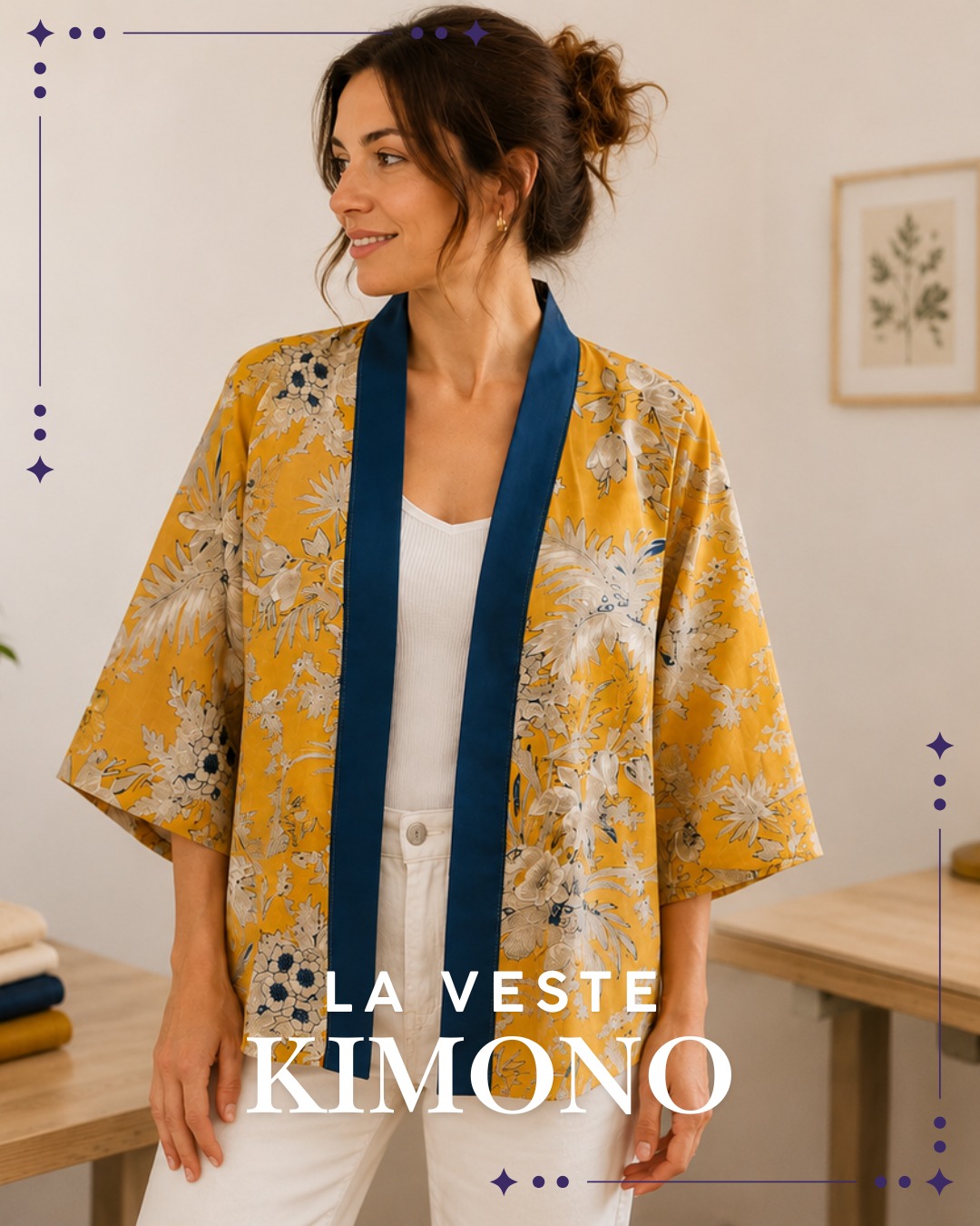 🌿 **Et si vous profitiez du jour férié pour coudre au frais ?**
Exceptionnellement ce 14 Juillet, je vous propose un **stage couture de 6 heures** pour réaliser cette élégante **veste kimono**.
Au fil de la journée, vous apprendrez à couper votre tissu, assembler votre vêtement et réaliser des finitions soignées, le tout dans une ambiance conviviale et dans un **atelier climatisé**.
🧵 Apportez le tissu de votre choix ou laissez-vous tenter par les jolis coupons disponibles à l'atelier.
📍 Stage de 6h
👥 À partir de 12 ans
✅ Débutants acceptés (savoir utiliser une machine à coudre)
Les places sont limitées à **4 participantes**, alors pensez à réserver la vôtre !
👉 https://www.newvictorian.fr/service-page/stage-couture-veste-kimono-femme?referral=service_list_widget
#couture #DIY #stagecouture #kimono #coutureaddict #faitmain #ateliercreatif #loisirscreatifs
